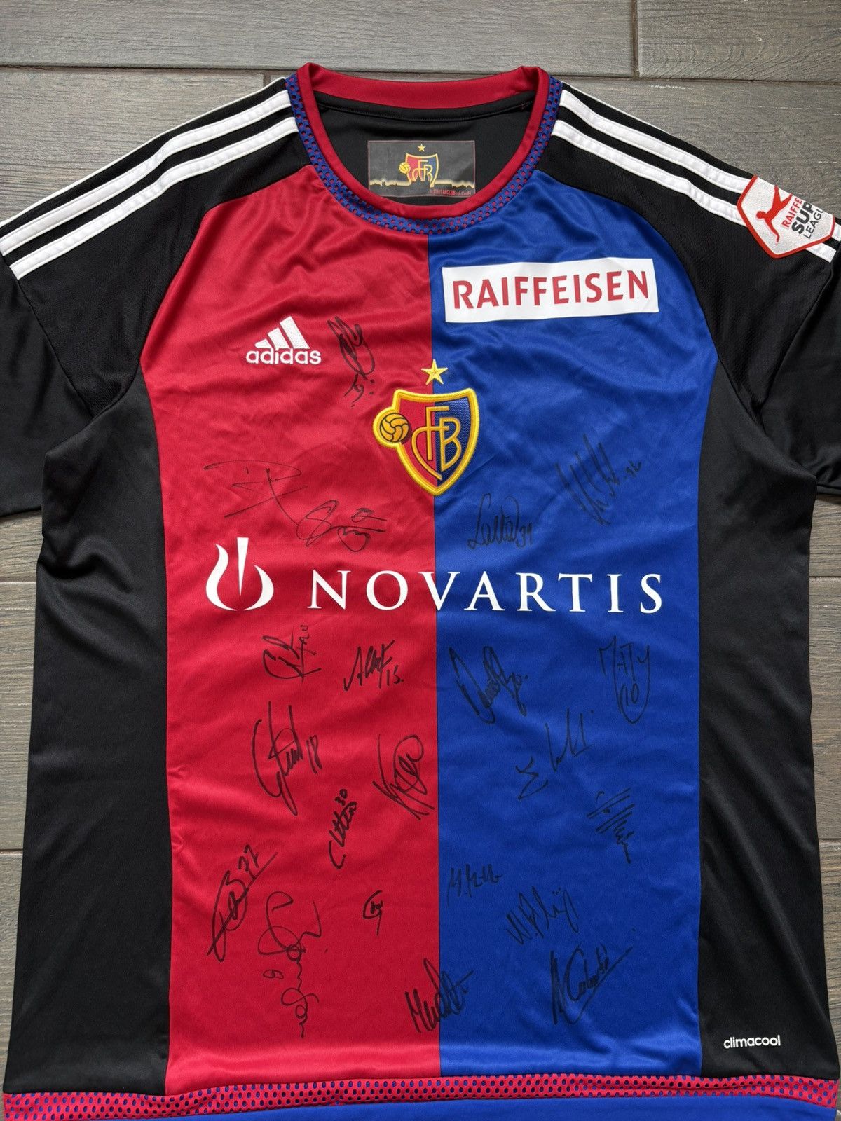 Adidas FC Basel 2015 Player Issue #36 Embolo Soccer Jersey