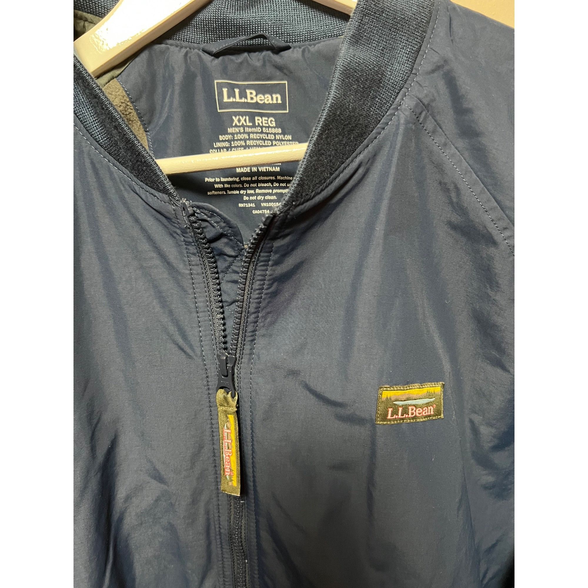 L.L. Bean L.L. Bean Nylon 3-Season Bomber Jacket - Size XXL Size US XXL / EU 58 / 5 - 4 Thumbnail