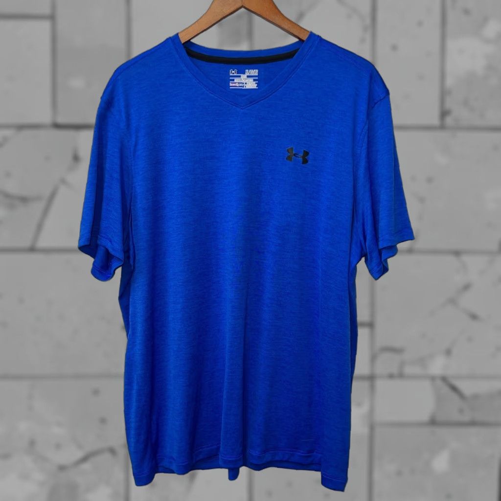 Under Armour Under Armour HeatGear T-Shirt Mens XL Blue Size US XL / EU 56 / 4 - 1 Thumbnail