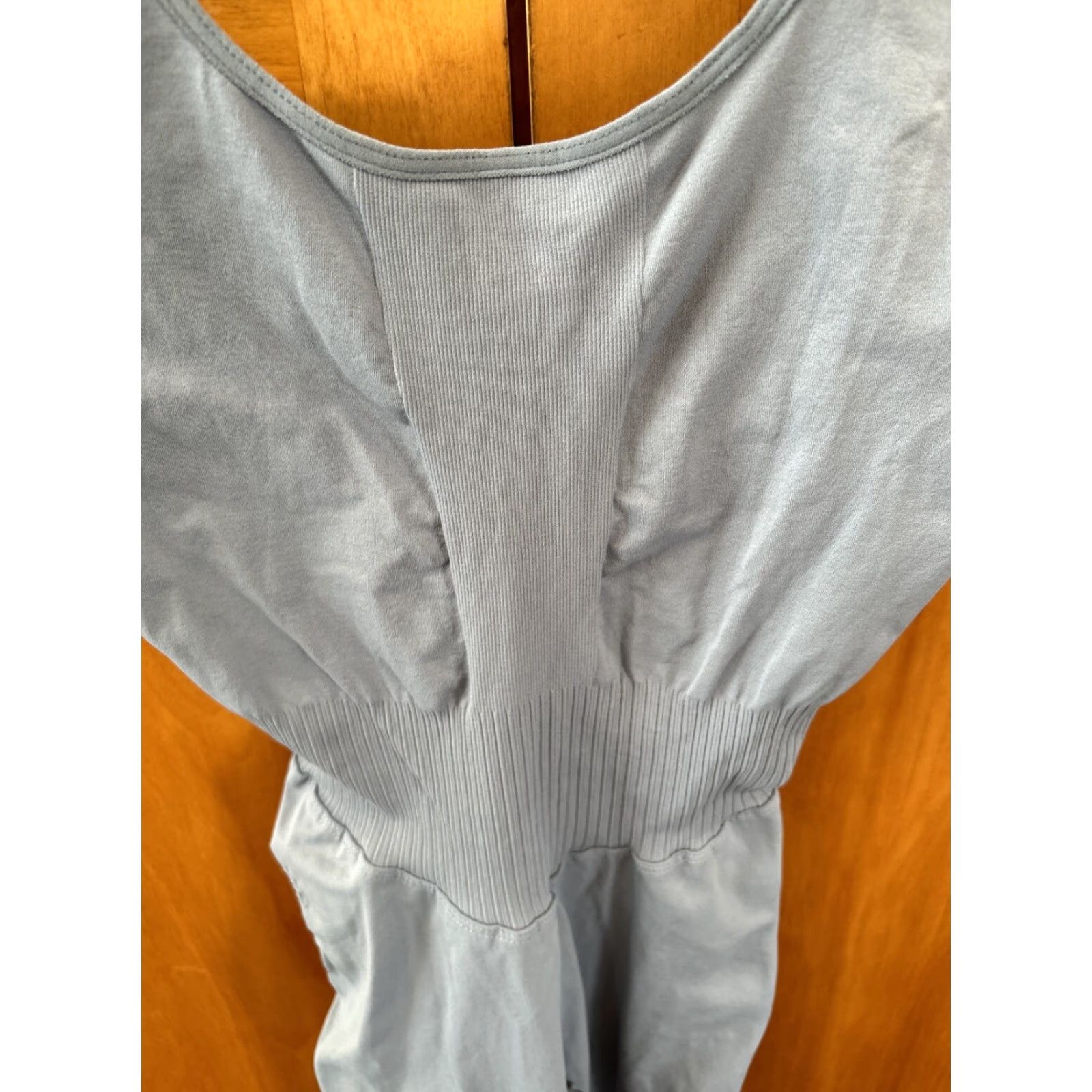 Free People VINTAGE FREE PEOPLE MOVEMENT Gray ONE PIECE BODYSUIT XS S Size XS / US 0-2 / IT 36-38 - 4 Thumbnail