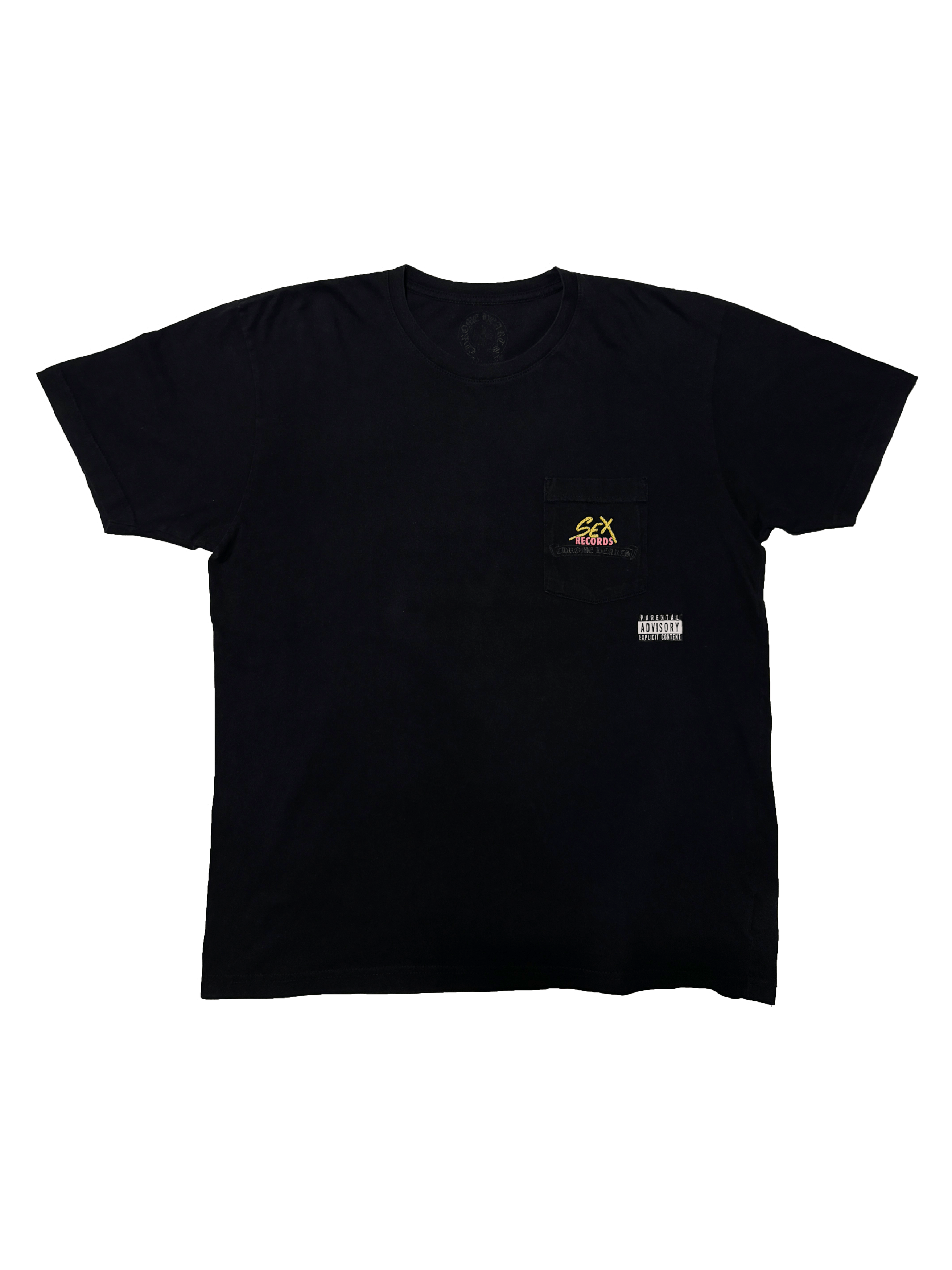 image of Chrome Hearts Maxfield 'sex Records' Tee in Black, Men's (Size XL)