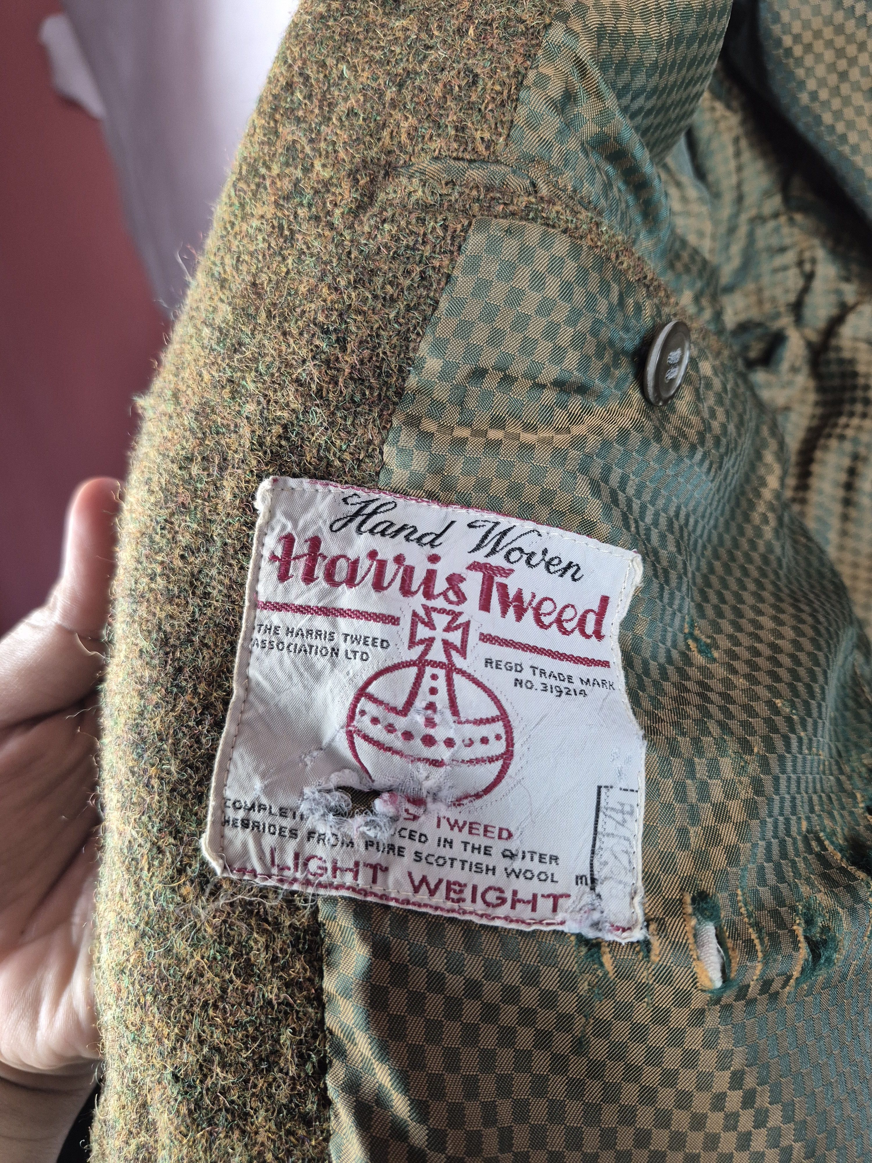 Harris Tweed 🔥 Harris Tweed Hand Woven Light Weight Suits Blazer Coat Size 40R - 12 Thumbnail
