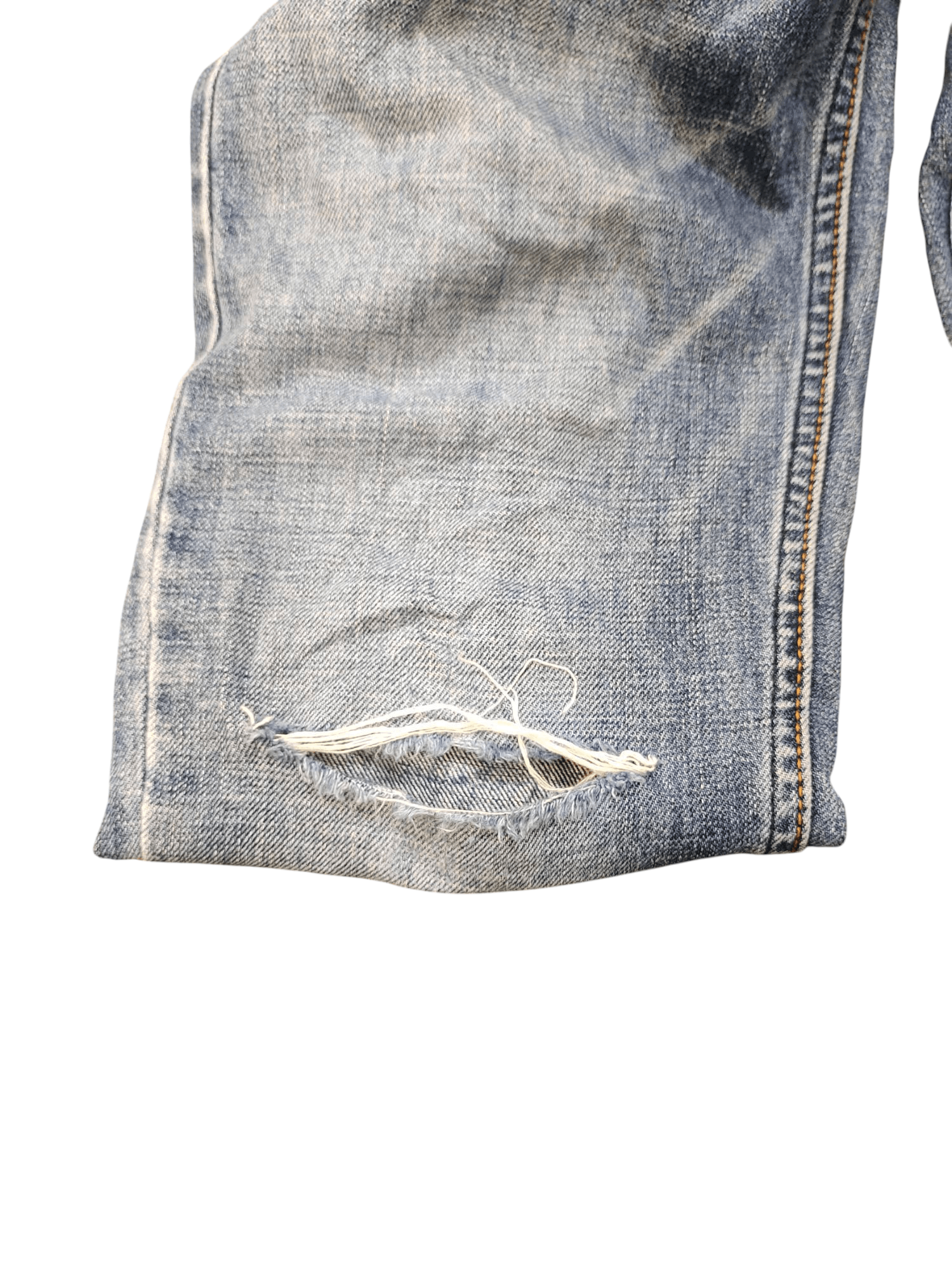Lounge Lizard Japanese Brand Lounge Lizard Clawmark Distress Denim Jeans Size US 30 / EU 46 - 13 Thumbnail