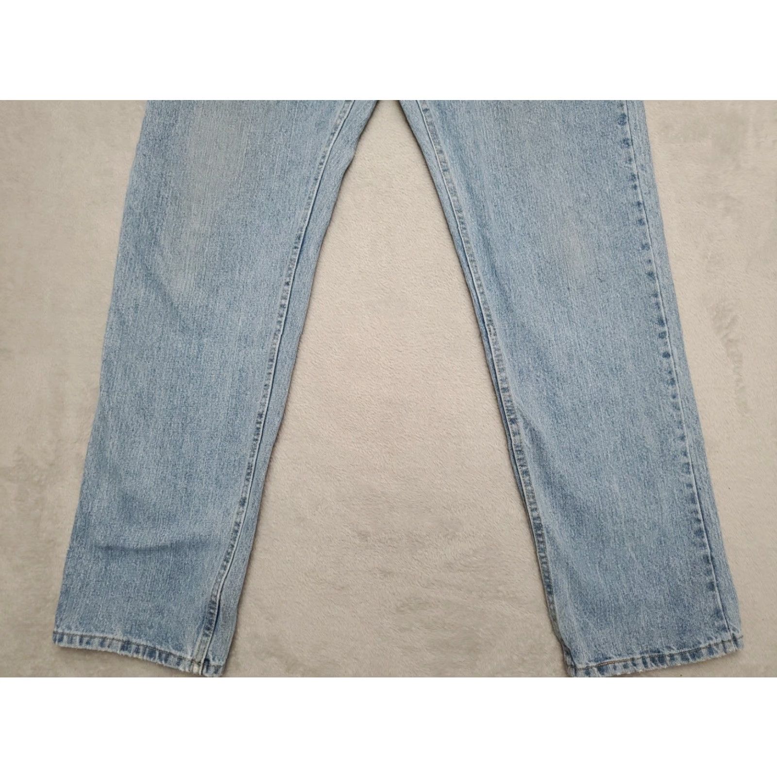 Lee VINTAGE Lee Jeans Mens 36x34 Blue Denim Straight Light Wash Cotton Casual Pants Jeans Size US 36 / EU 52 - 3 Thumbnail