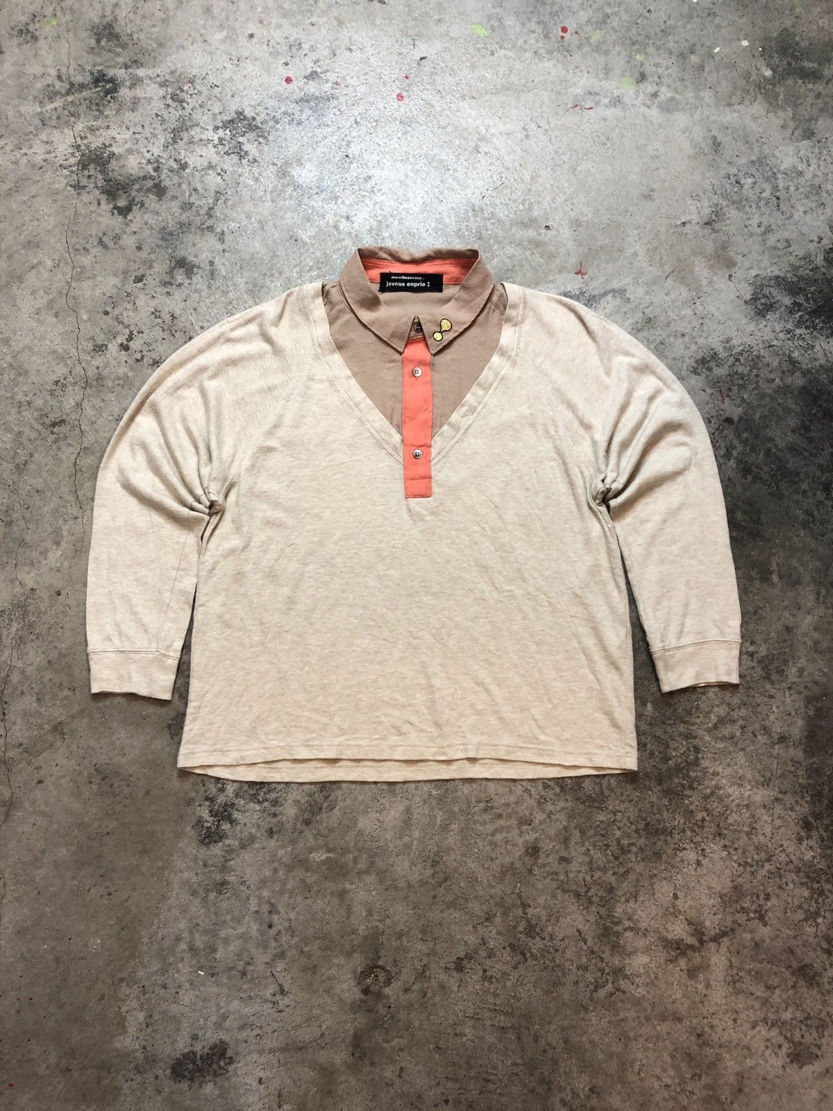 Issey Miyake × Japanese Brand × mercibeaucoup 💥DELETESOON💥Mercibeaucoup Long Sleeve Collar Tee Size US M / EU 48-50 / 2 - 2 Thumbnail