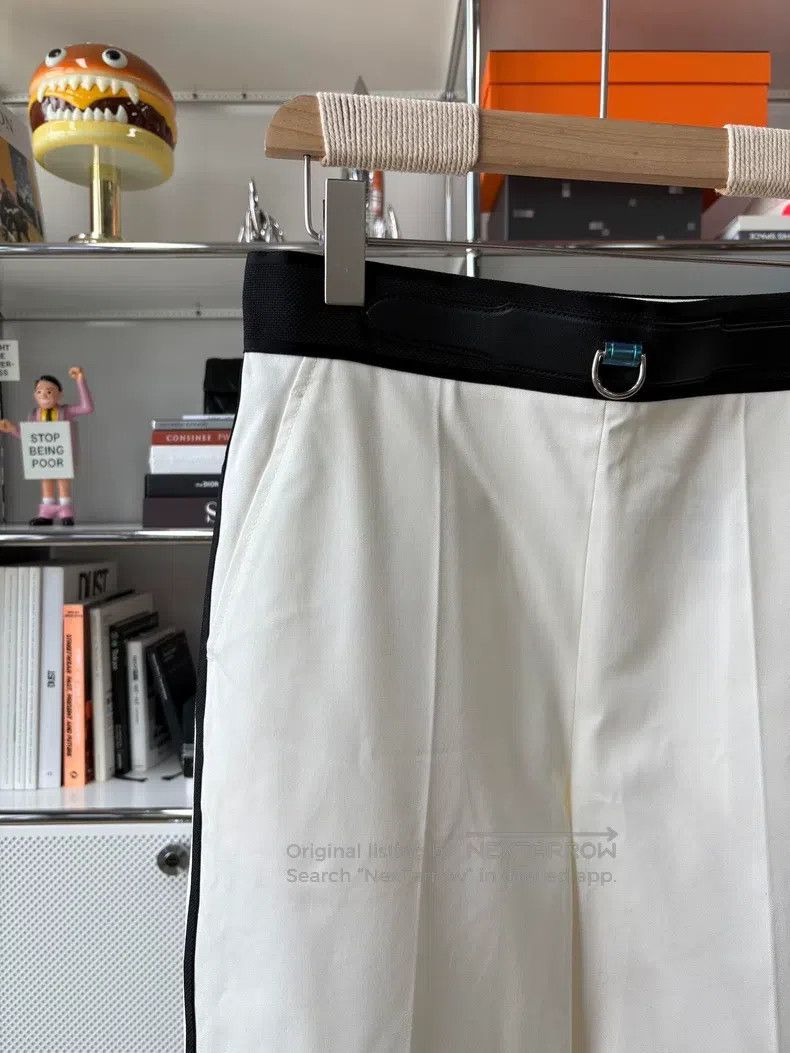 Hermes Hermes White Straight-Leg Pants Size 25" / US 0 / IT 36 - 2 Thumbnail
