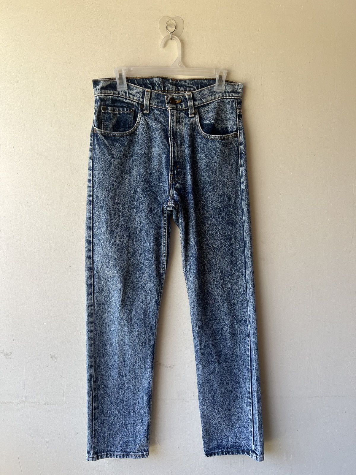 Levi's Vintage 80s Levi’s 505 Acid Wash Denim Jeans Size US 31 - 2 Thumbnail