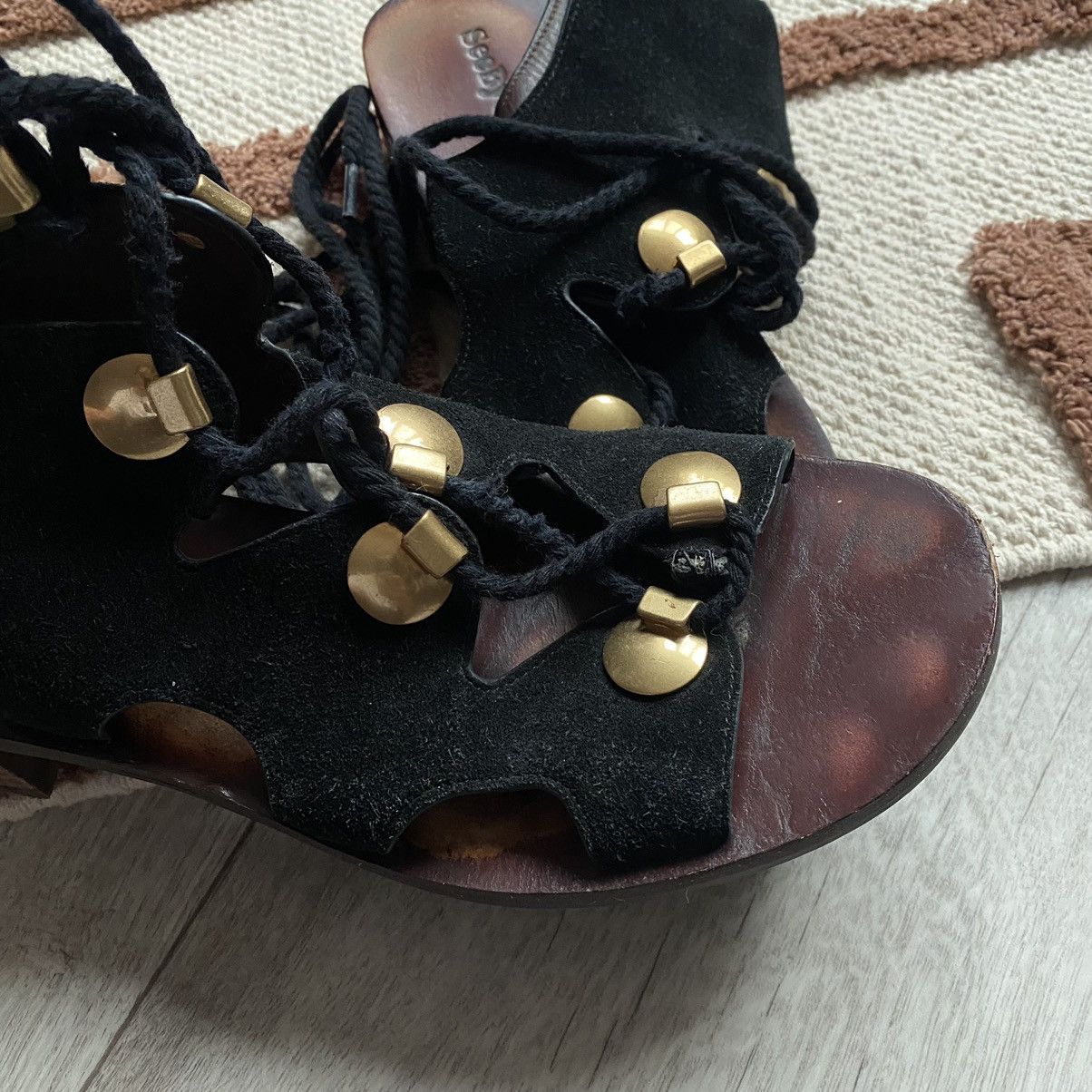 See by Chloe SEE BY CHLOE LEATHER/SUEDE HIGH SANDALS Size US 8 / IT 38 - 3 Thumbnail