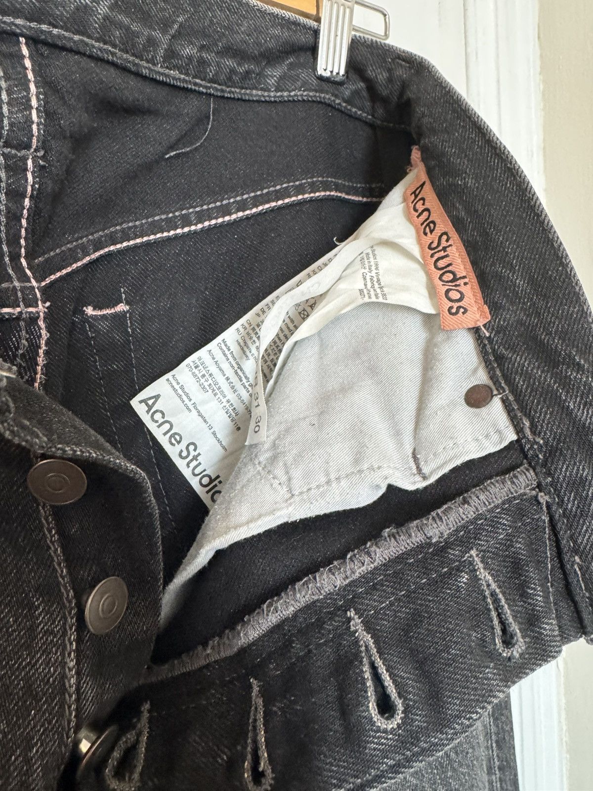 Acne Studios Acne Studios 1996 Vintage Black SS22 Size US 31 - 7 Thumbnail