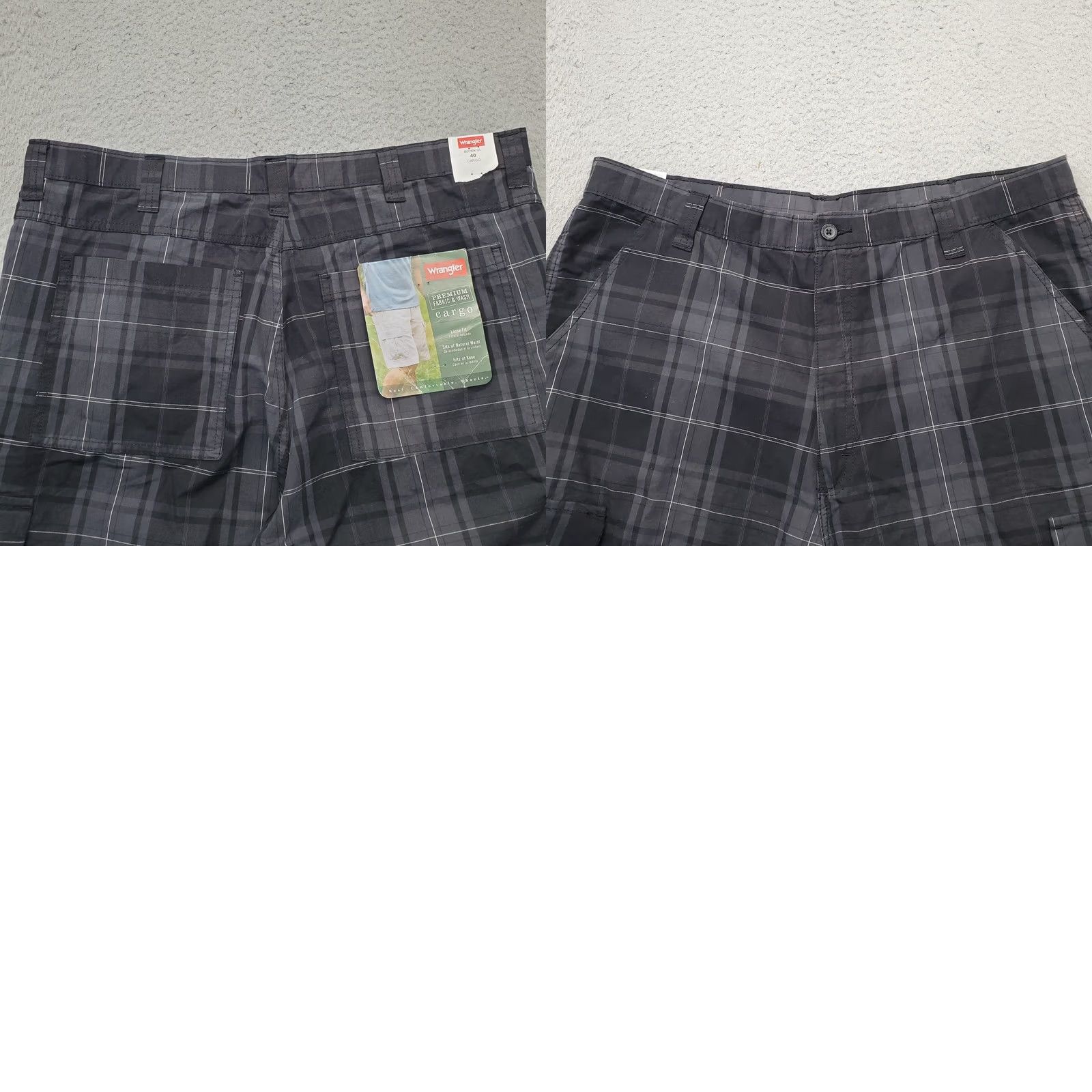 Wrangler Wrangler Cargo Shorts Mens 40 Multi Plaid Premium Wash Loose Fit Hiking Outdoor Shirt Size US 40 / EU 56 - 8 Thumbnail