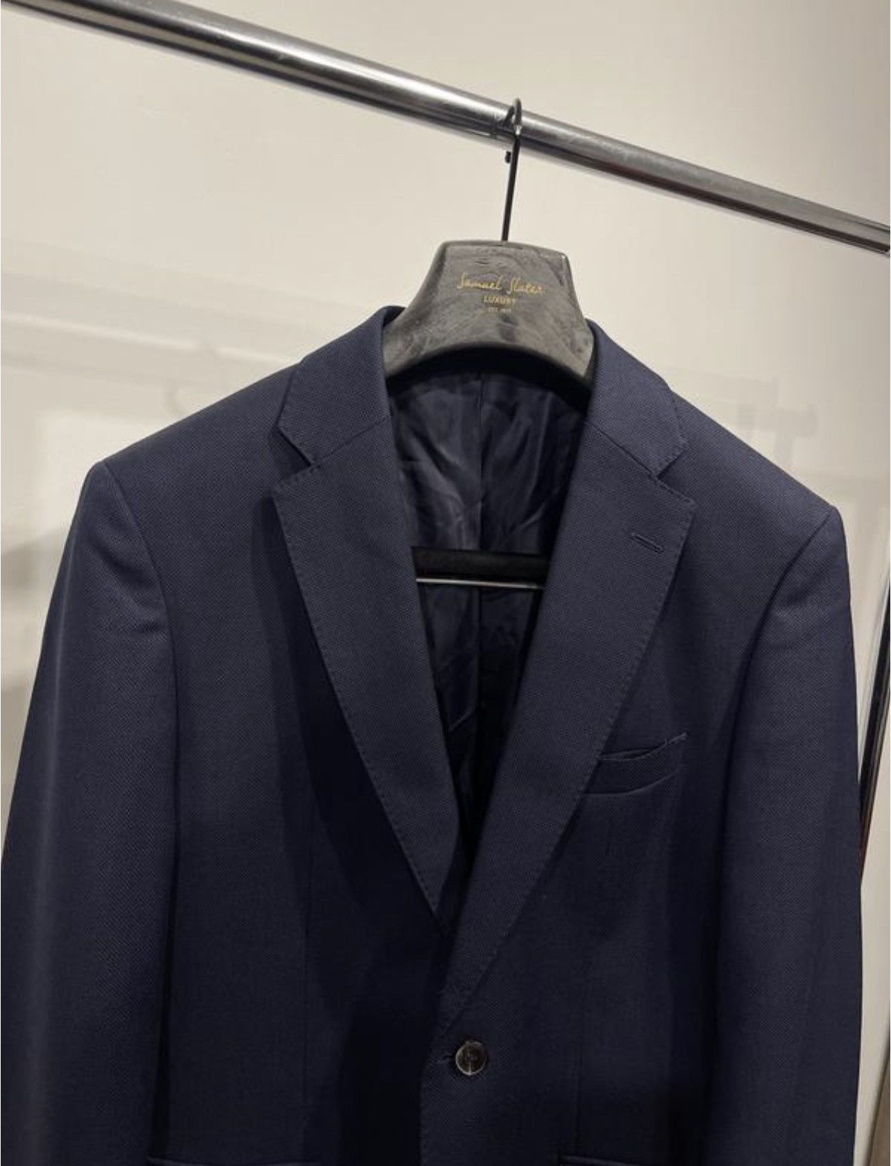 Hugo Boss Classic wool suit blue hugo boss 38r jacket trousers 38R Size 38R - 10 Thumbnail