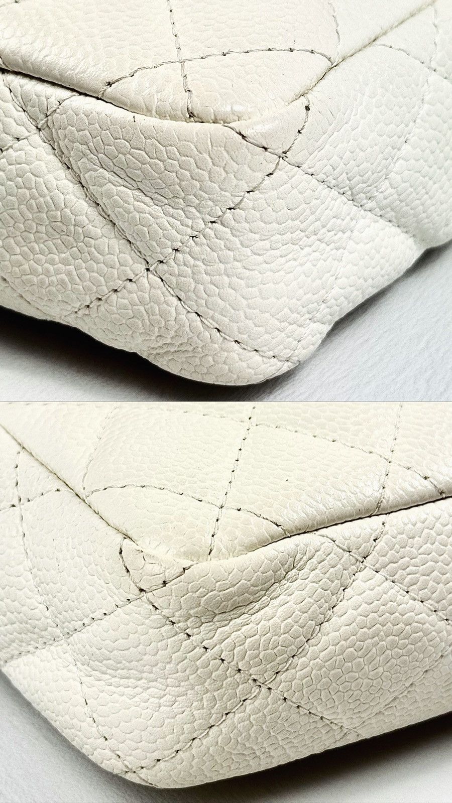 Chanel Chanel - Karl - 2008 - White - Caviar - East West - Flap Size ONE SIZE - 20 Thumbnail