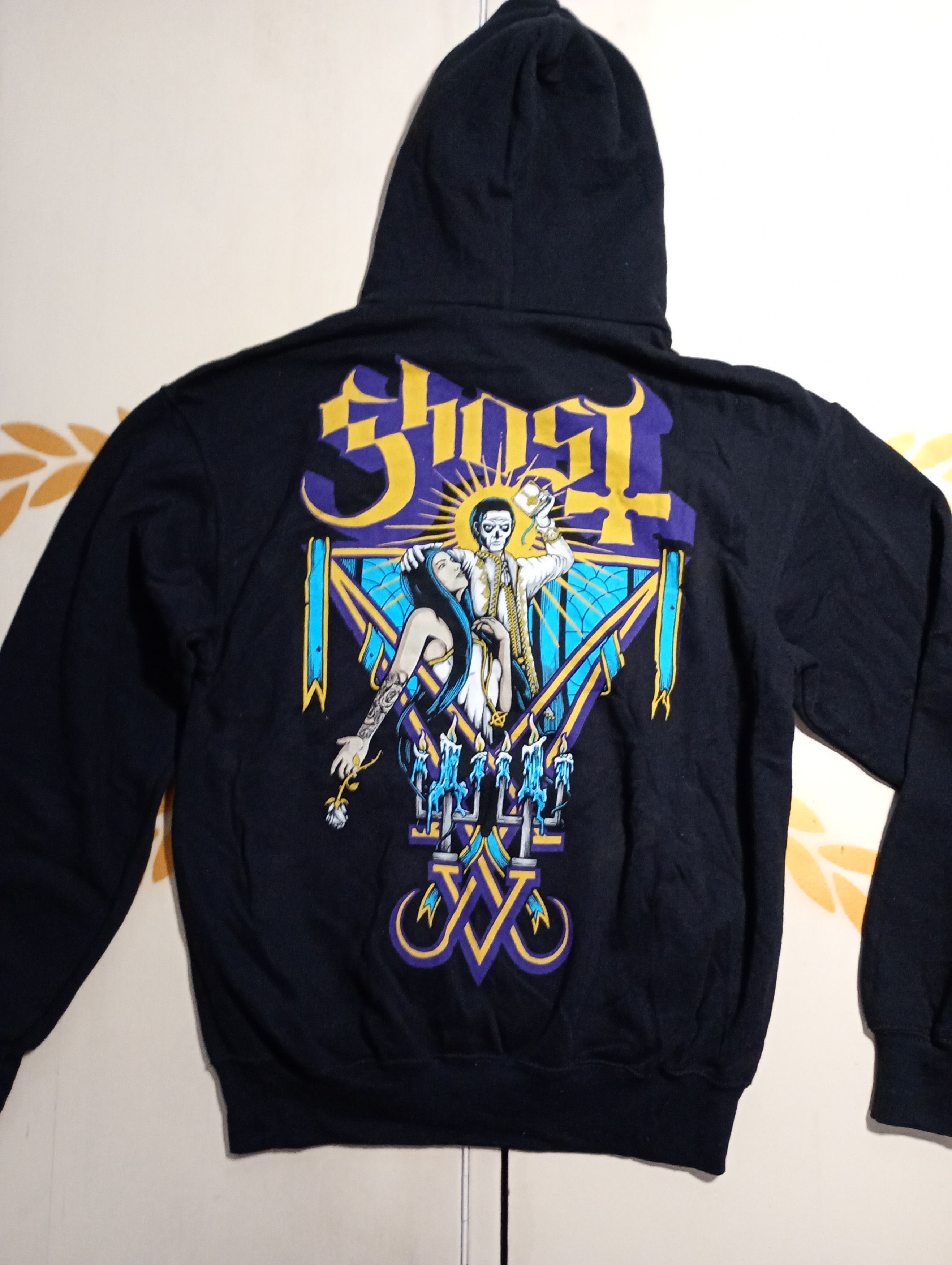 Fruit Of The Loom Ghost Band Hoodie Size US M / EU 48-50 / 2 - 8 Thumbnail