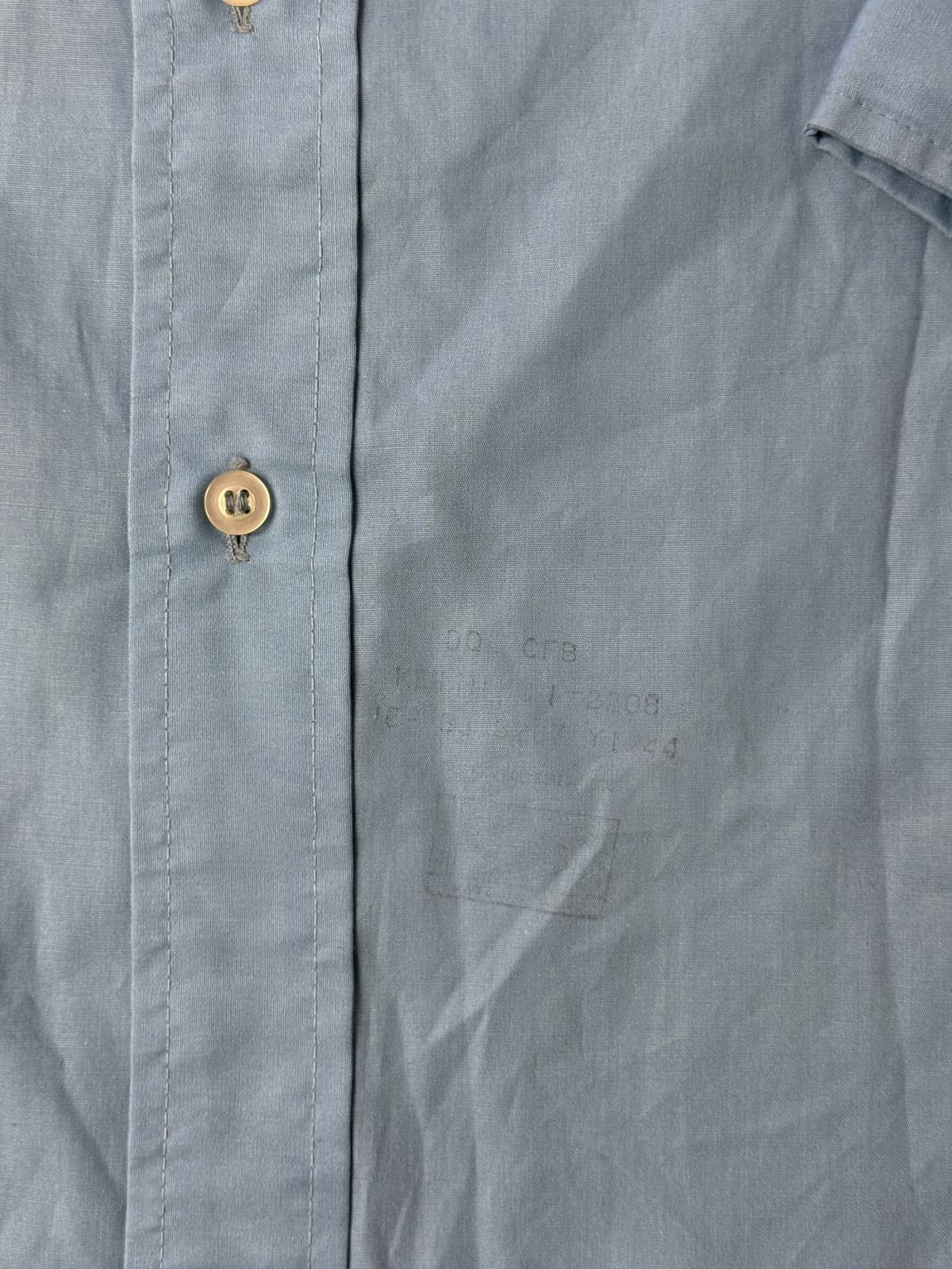Designer VTG Manhattan DQ Traditionals Blue LS Button Up XL Size 44R - 5 Thumbnail