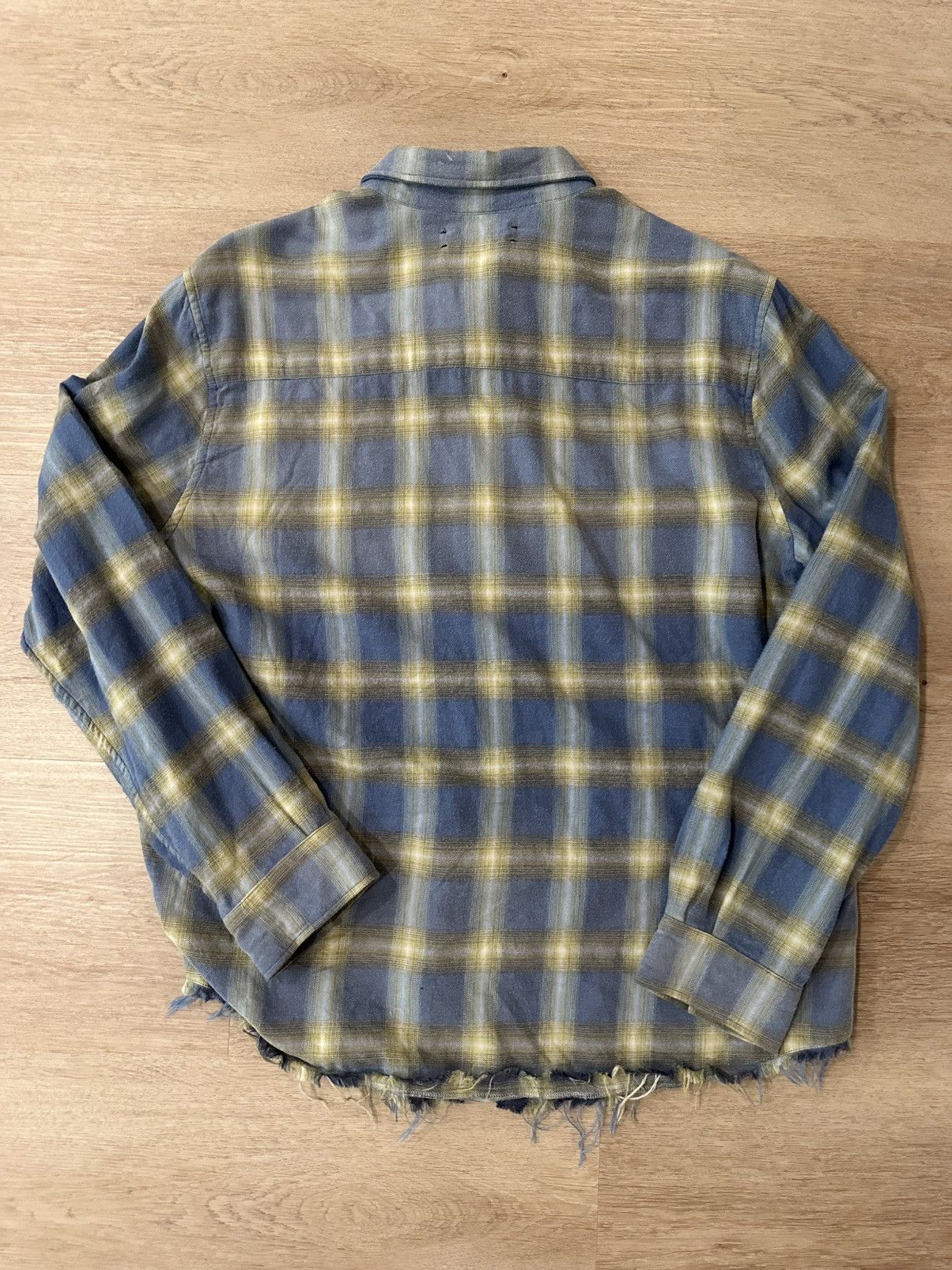 Amiri Distressed Amiri flannel XL Size US XL / EU 56 / 4 - 2 Thumbnail