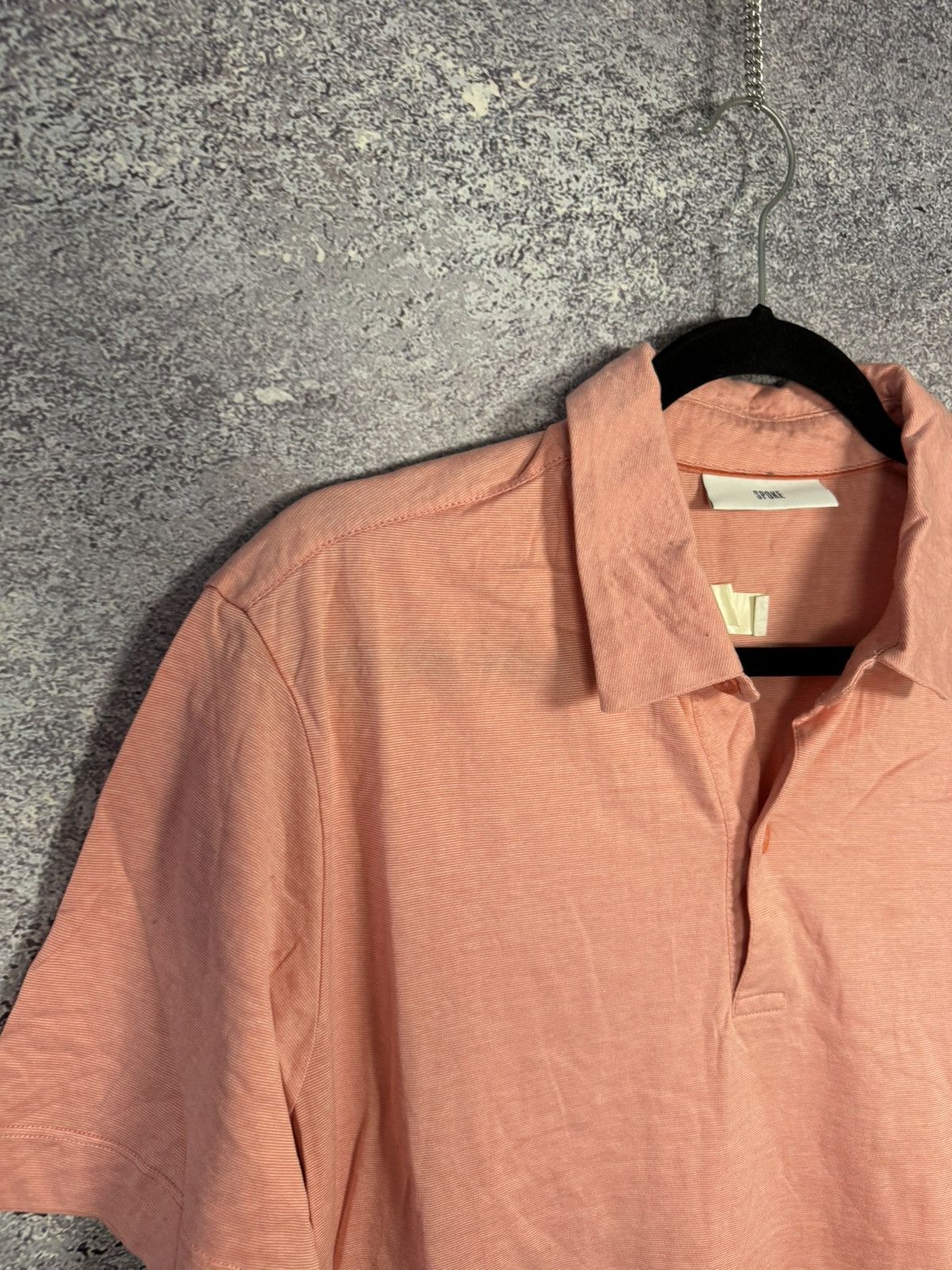 SPOKE Spoke London Polo Shirt Mens Rose Collar Stripes M size Size US M / EU 48-50 / 2 - 6 Thumbnail
