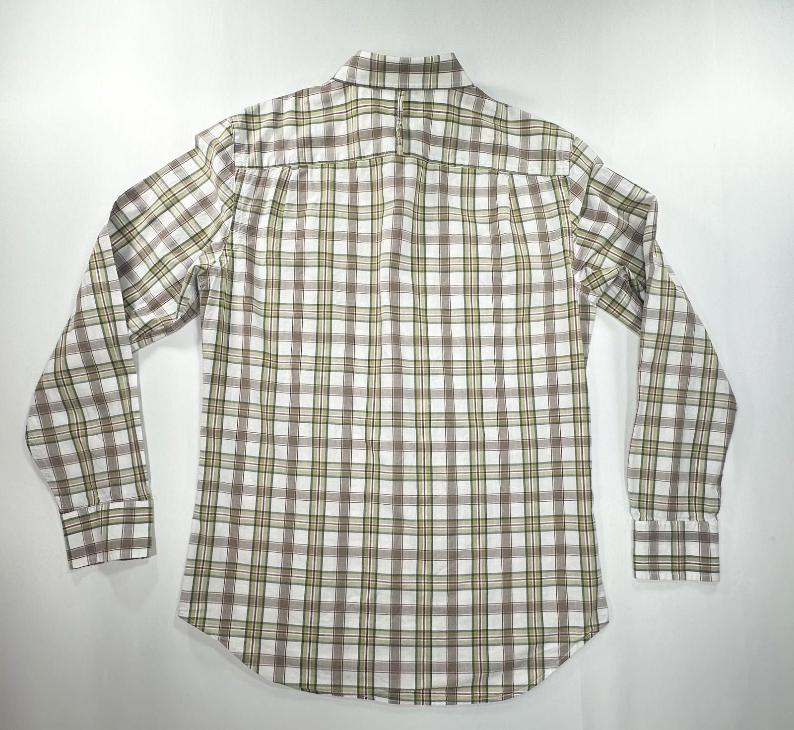 Banana Republic Banana Republic Plaid Cotton Button Up Green/Red S 14-14.5 Size US S / EU 44-46 / 1 - 2 Thumbnail