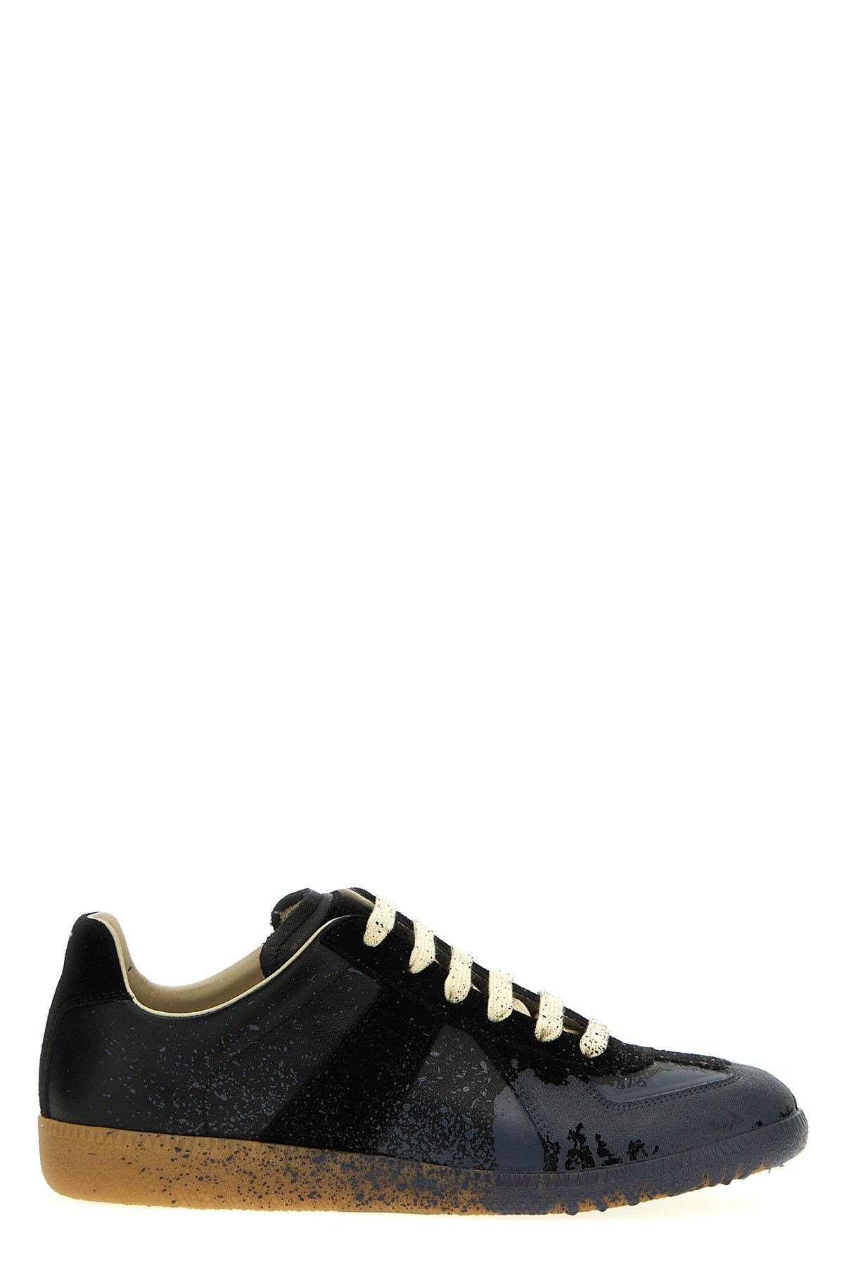 image of Maison Margiela 'paint Replica' Sneakers in White/Black, Men's (Size 6)
