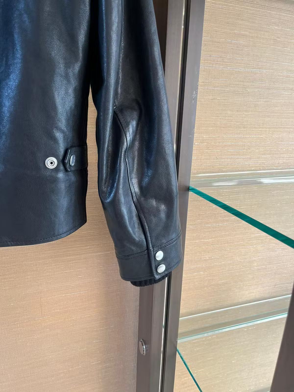 Saint Laurent Paris Shearling Collar Leather Jacket in Black Size US S / EU 44-46 / 1 - 10 Thumbnail