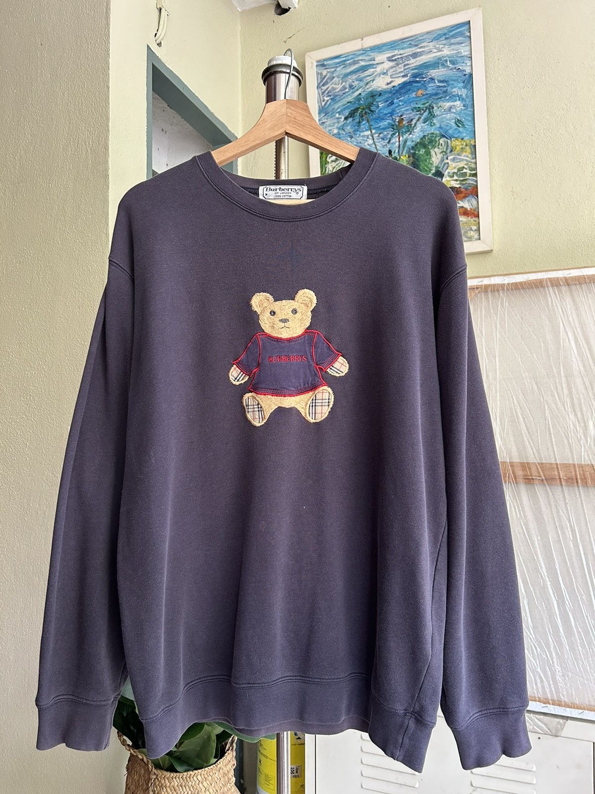 Burberry Vintage Burberry Bear Sweatshirt Size US M / EU 48-50 / 2 - 1 Thumbnail