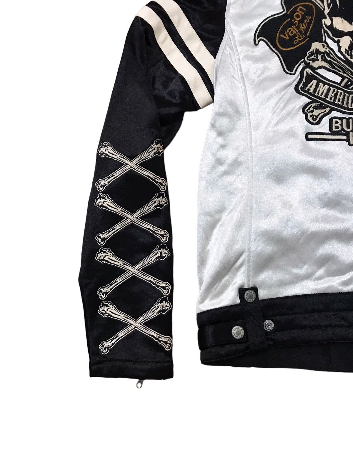 Japanese Brand × Mastermind Japan × Vanson Leathers Vanson Leather Embroidery Skull Biker Jacket Size US M / EU 48-50 / 2 - 2 Thumbnail