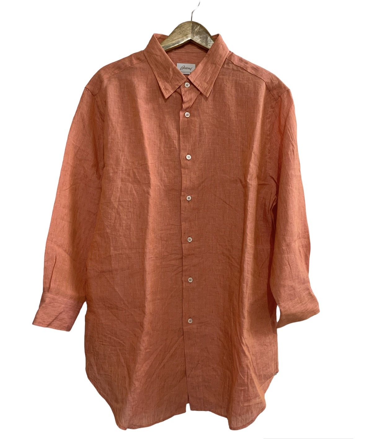 Brioni linen button up shirt
