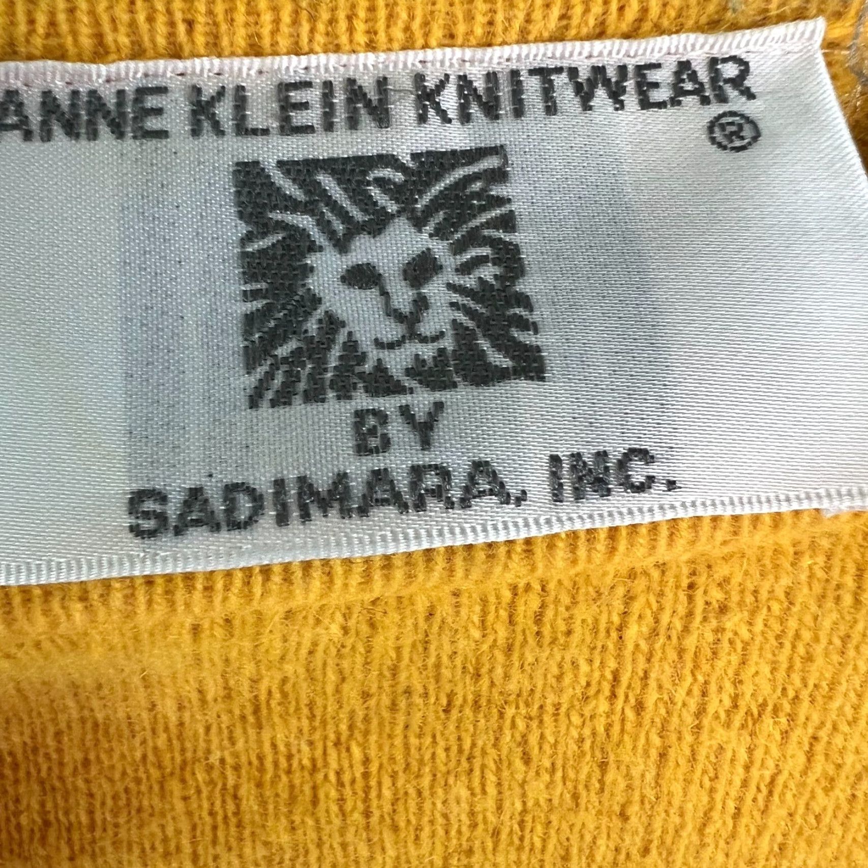 Anne Klein Anne Klein Knitwear Sweater Womens Ribbed Long Sleeve Pullover Yellow Size L - 40" Chest, 23" Length, Regular Fit Size L / US 10 / IT 46 - 4 Thumbnail