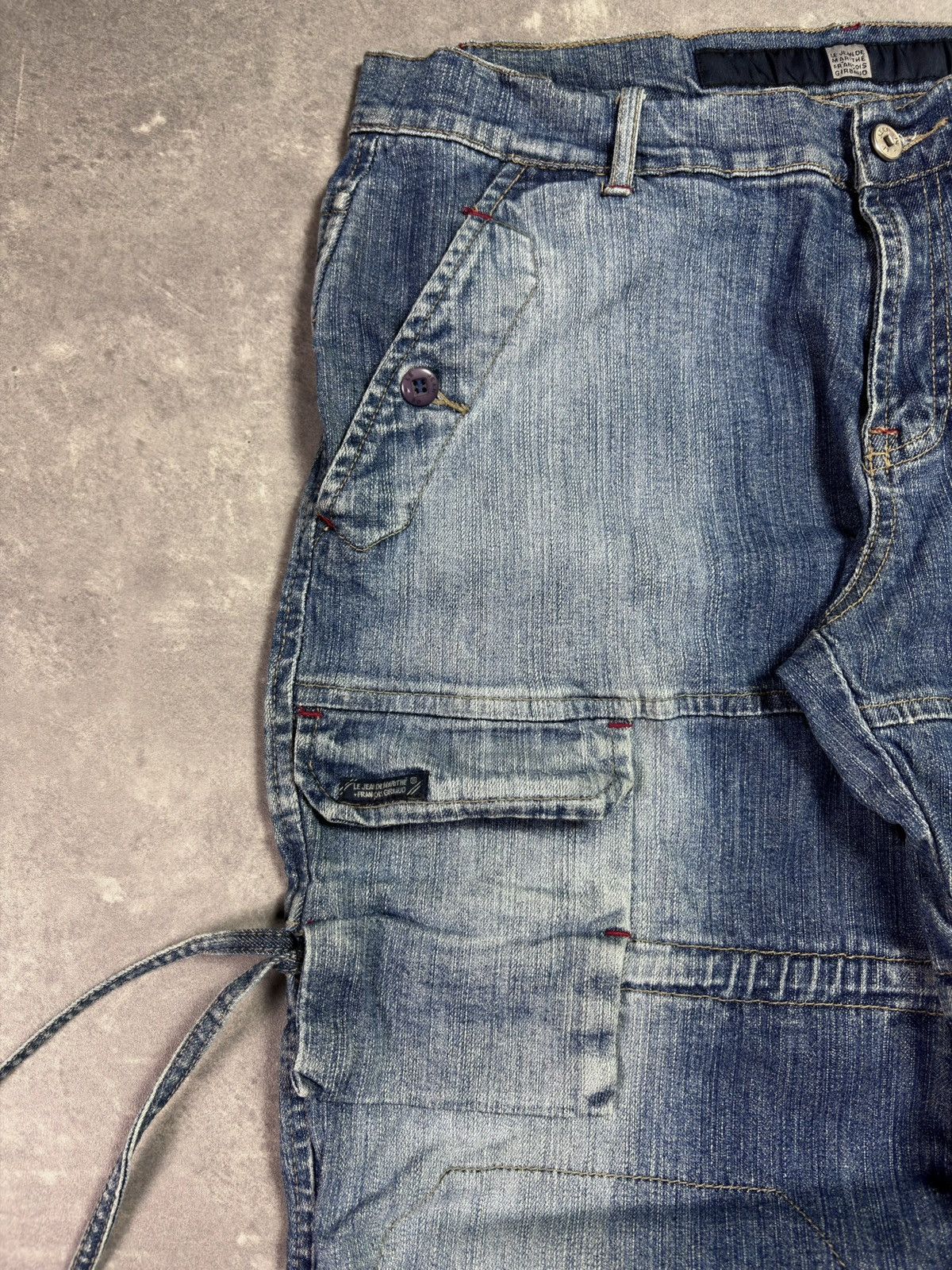 Marithe + Francois Girbaud 00s Marithe + Francois Girbaud Logo Bondage Straps Denim 32 Size US 32 / EU 48 - 5 Thumbnail
