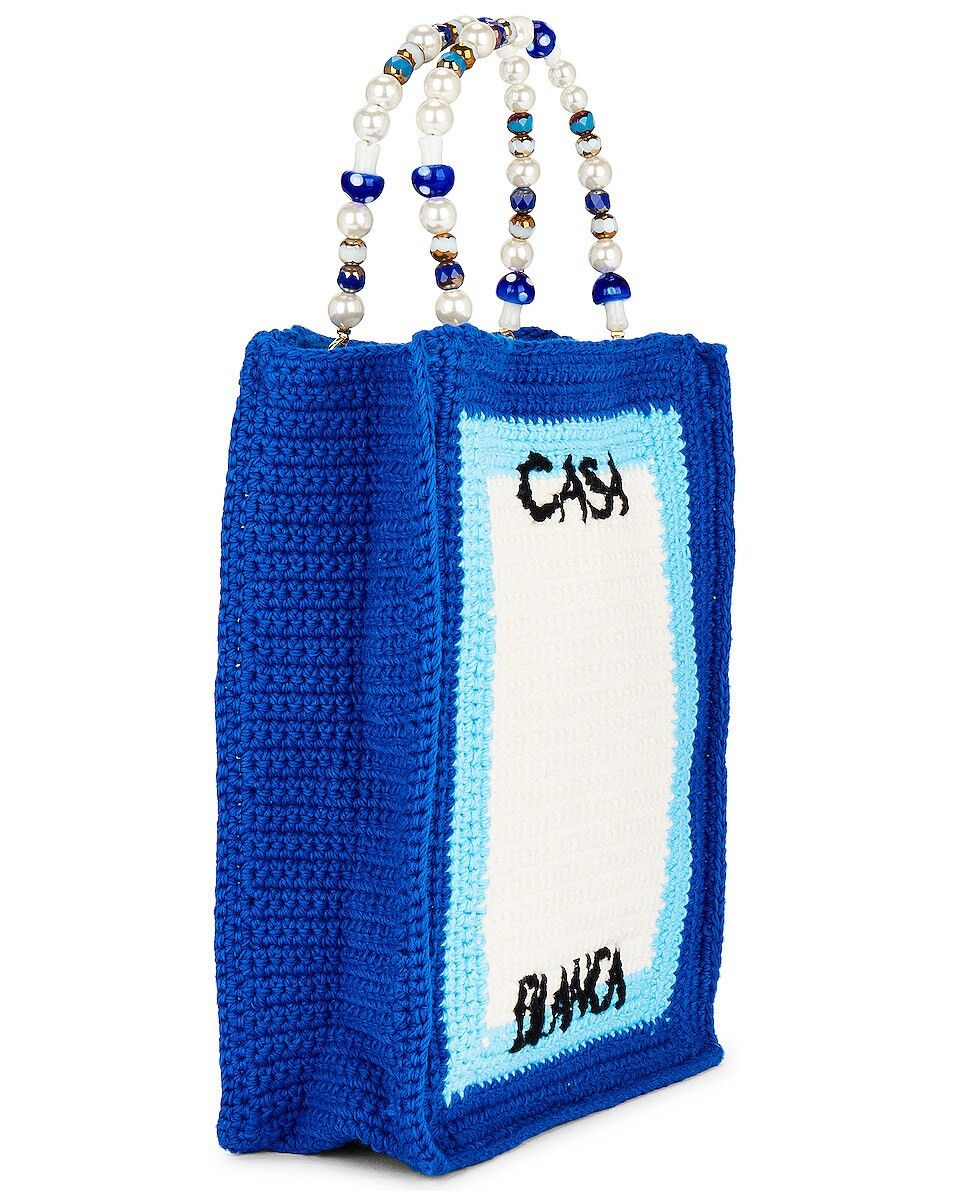 Casablanca o1mle1124 Size: OS Crochet Bag in Blue Size ONE SIZE - 3 Thumbnail