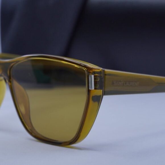 Saint Laurent Paris Saint Laurent SL 758 004 Sunglasses Ochra Cat Eye Frame Size ONE SIZE - 4 Thumbnail