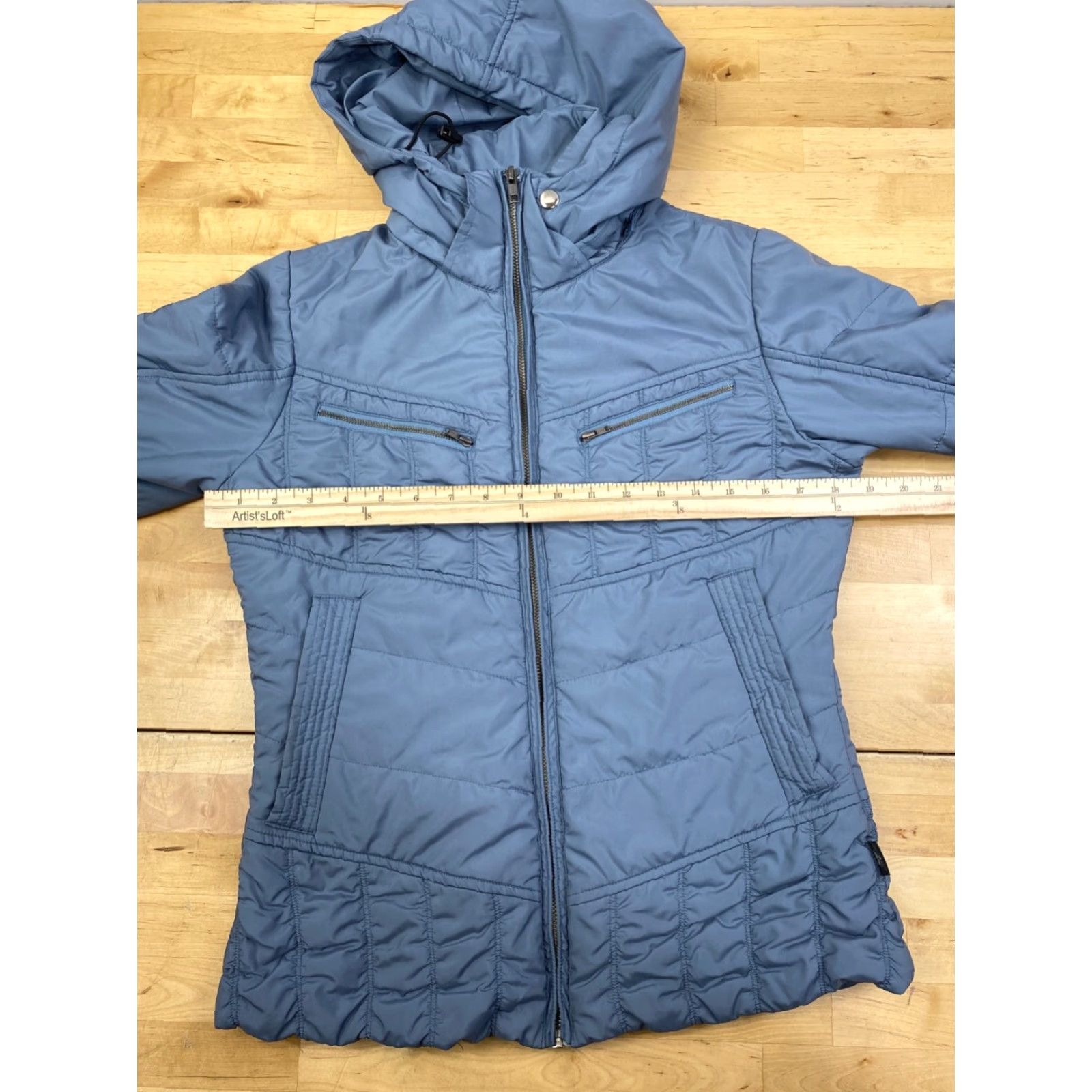 Prana prAna Powder Parka Jacket Womens S Blue Zip Hooded Puffer Outdoor 10001 Size S / US 4 / IT 40 - 7 Thumbnail
