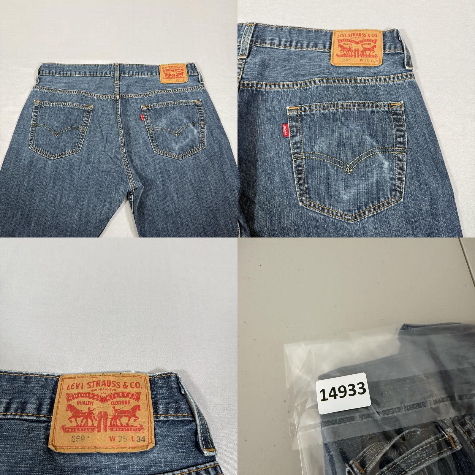 Levi's Levi's 569 Jeans Mens 36x32 Blue Loose Straight Baggy Denim Pants Western 90s Grunge Vintage No Size US 36 / EU 52 - 9 Thumbnail