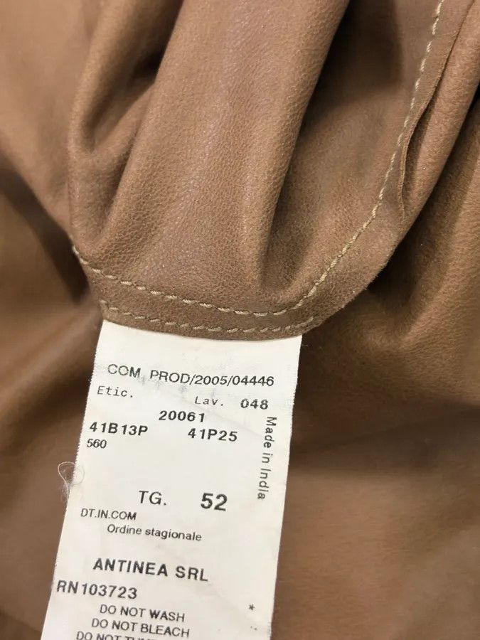 Emporio Armani SS2006 Emporio Armani Pure Brown Leather Jacket Size US S / EU 44-46 / 1 - 10 Thumbnail