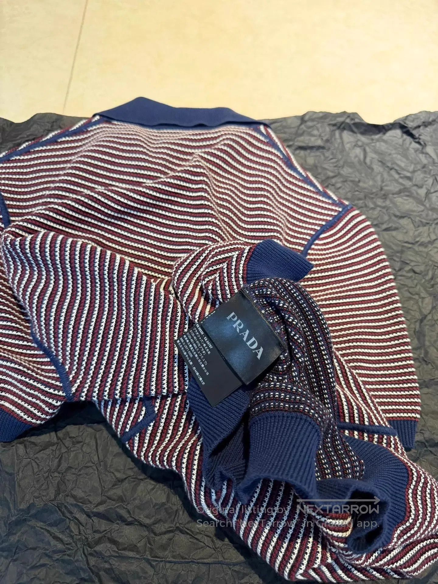 Prada Striped Short Sleeve Polo Shirt. Size US S / EU 44-46 / 1 - 5 Thumbnail