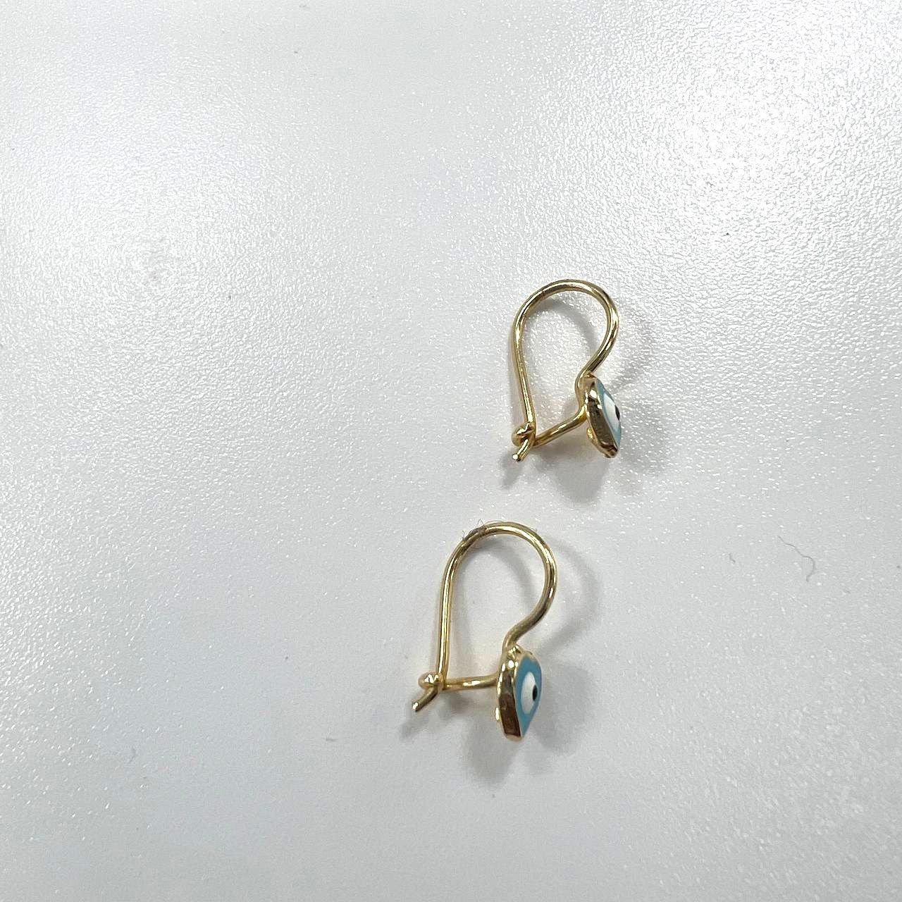 Other New 14K Yellow Gold Eye-Shaped Earrings Size ONE SIZE - 6 Thumbnail