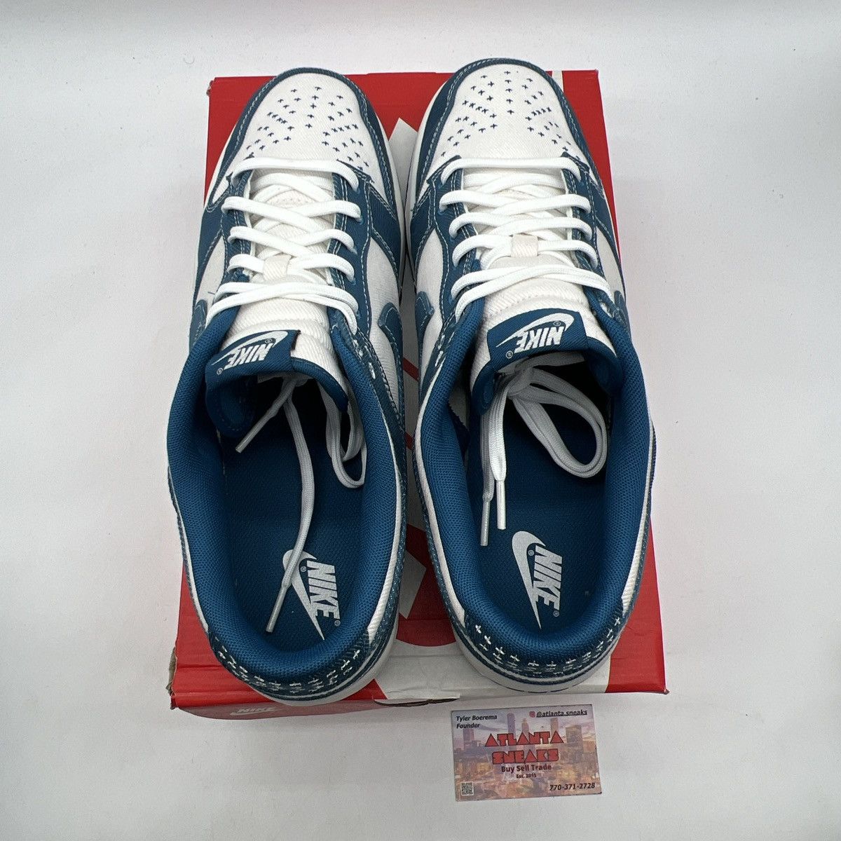 Nike Nike dunk low Sashiko industrial blue Size US 14 / EU 47 - 7 Thumbnail