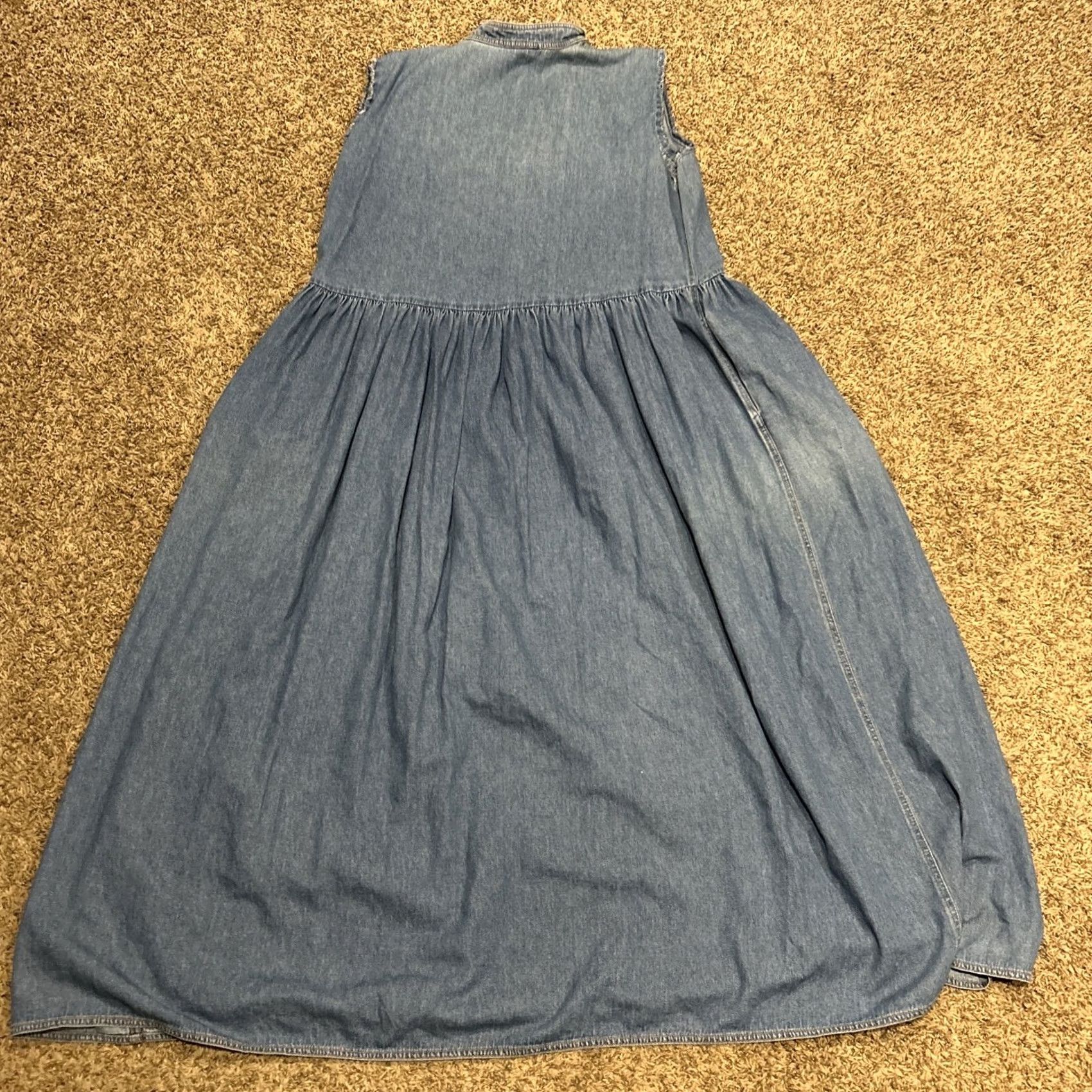 Denime VINTAGE Bonnie Strauss Denim Dress 8 Maxi Cowboy Sleeveless Long Sleeve not applicable Size M / US 6-8 / IT 42-44 - 6 Thumbnail