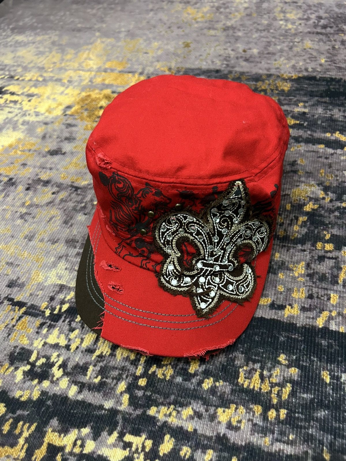 If Six Was Nine Cross Camo Swarovski Patrol Caps Size ONE SIZE - 1 Thumbnail