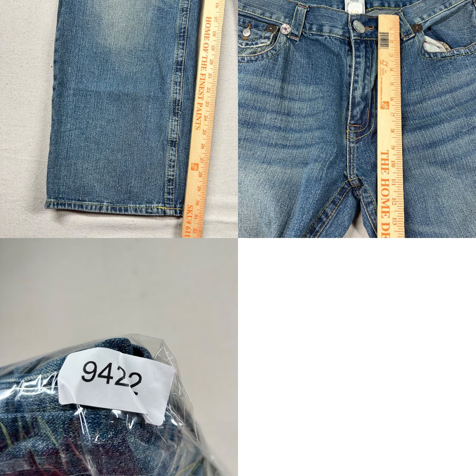 True Religion VINTAGE True Religion Jeans Mens 38x33 Joey Durga Goddess Embroider USA Y2K western Blue Size US 38 / EU 54 - 8 Thumbnail