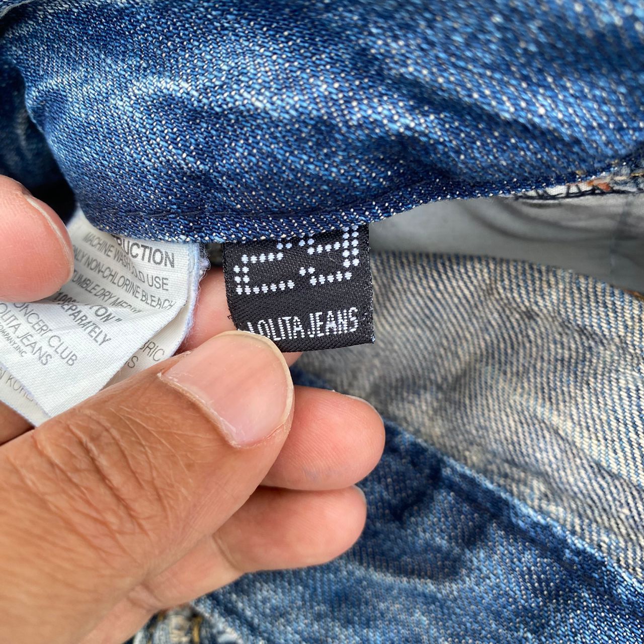 Japanese Brand Vintage Lolita Jeans Flare Distressed Denim Size 32" / US 10 / IT 46 - 21 Thumbnail