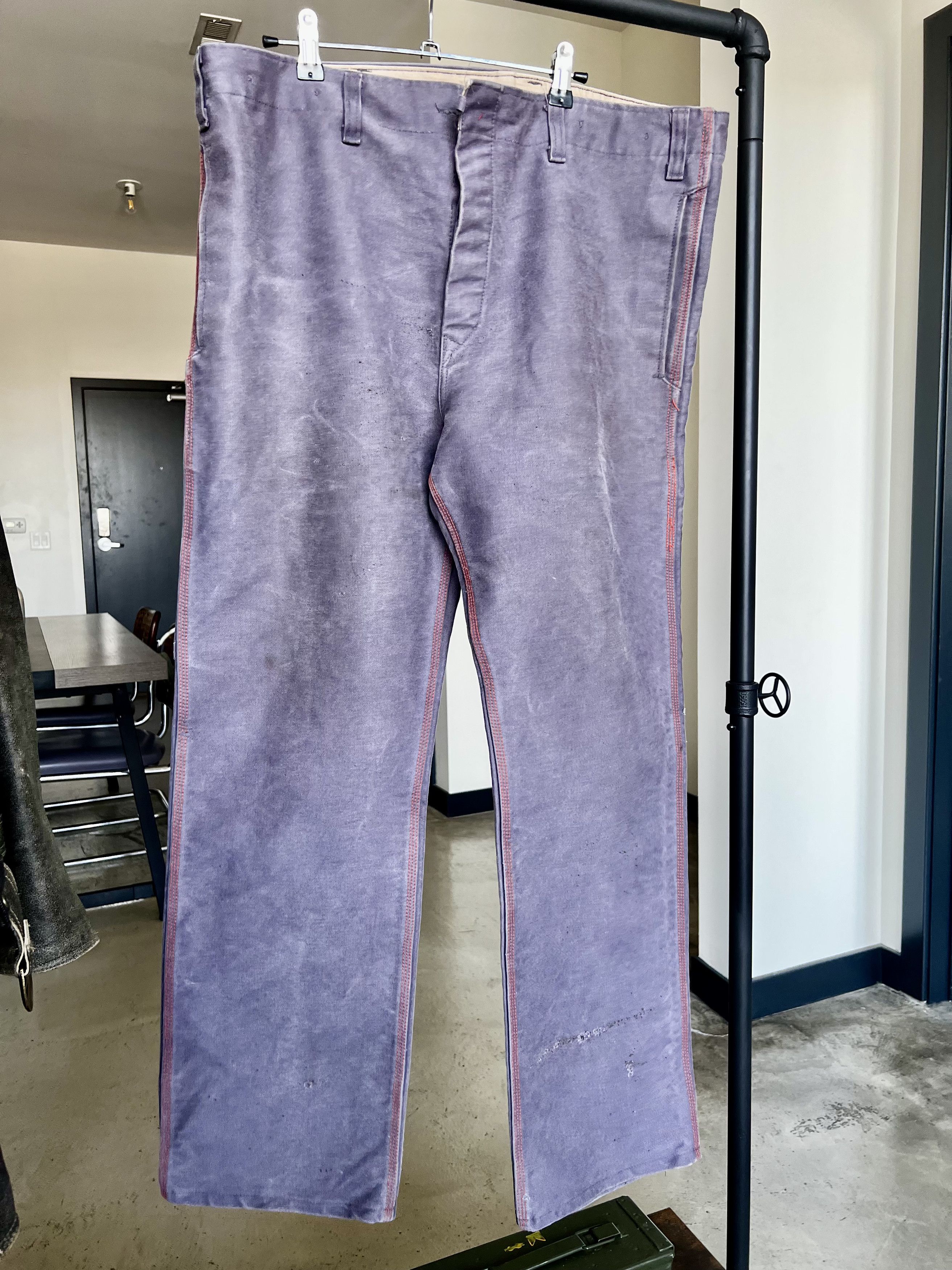 Visvim 21ss Travailler Braces Pants (Linen) grey size3