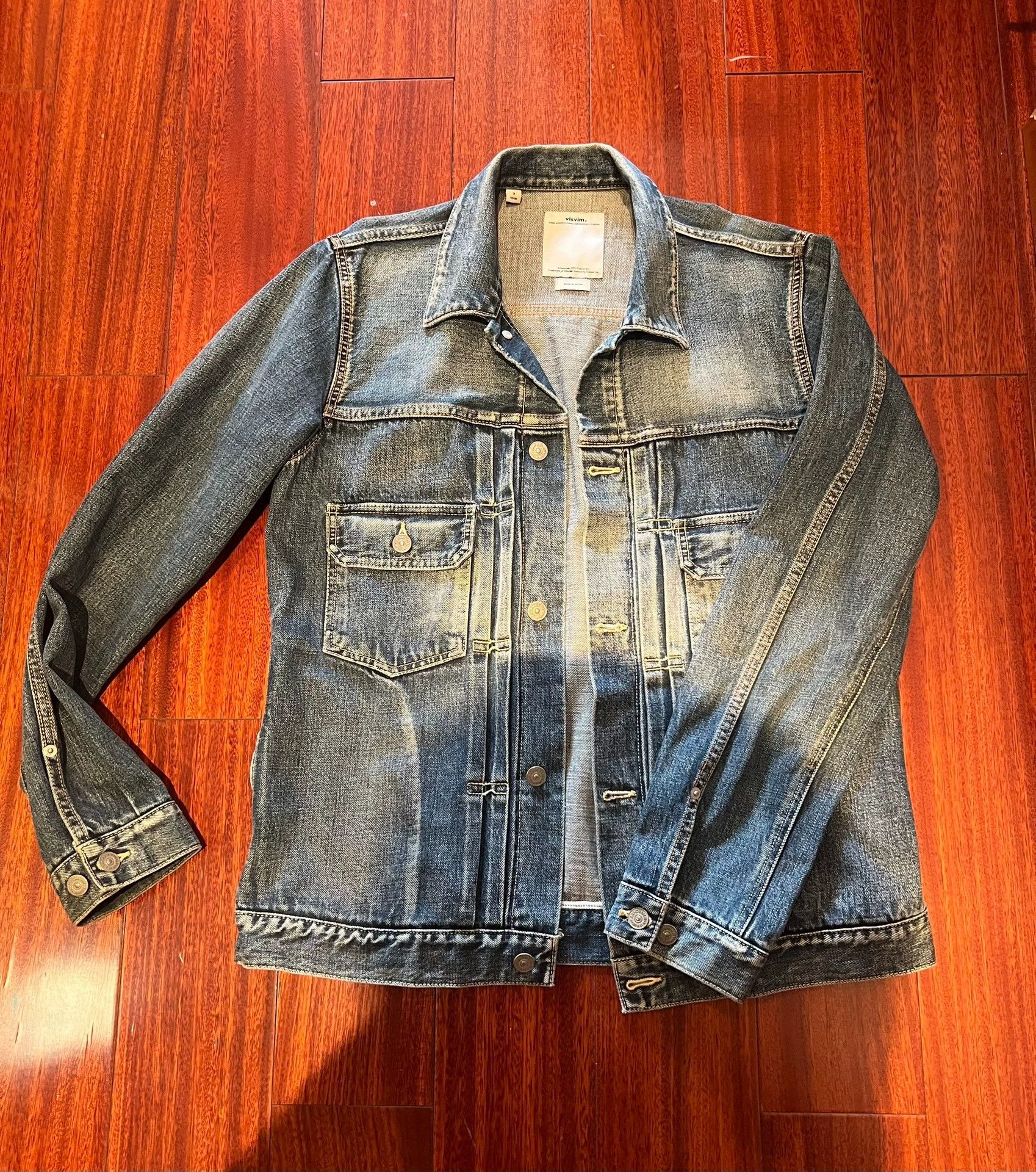 Visvim visvim 101 11aw snakeskin yellow clay denim jacket Size US L / EU 52-54 / 3 - 1 Thumbnail