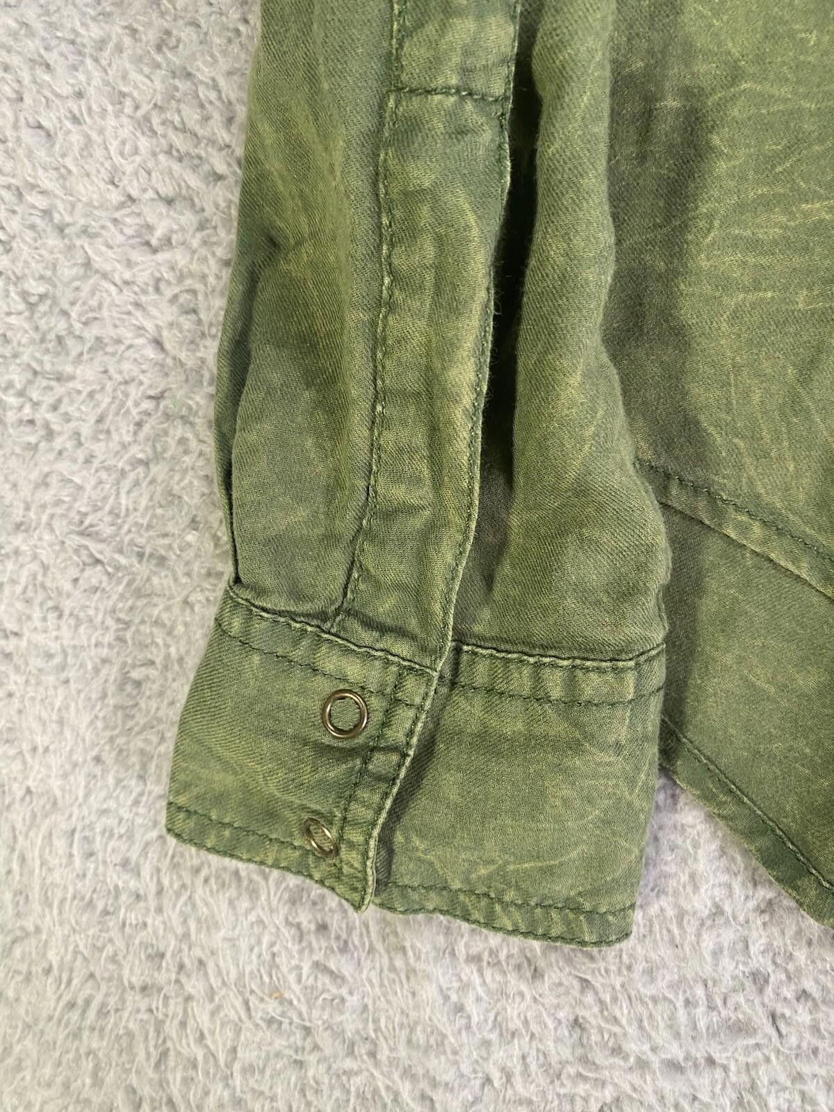 Arizona Jean Co. Arizona Jeans Mens Small Button Down Small Green LS Cotton Size US S / EU 44-46 / 1 - 4 Thumbnail