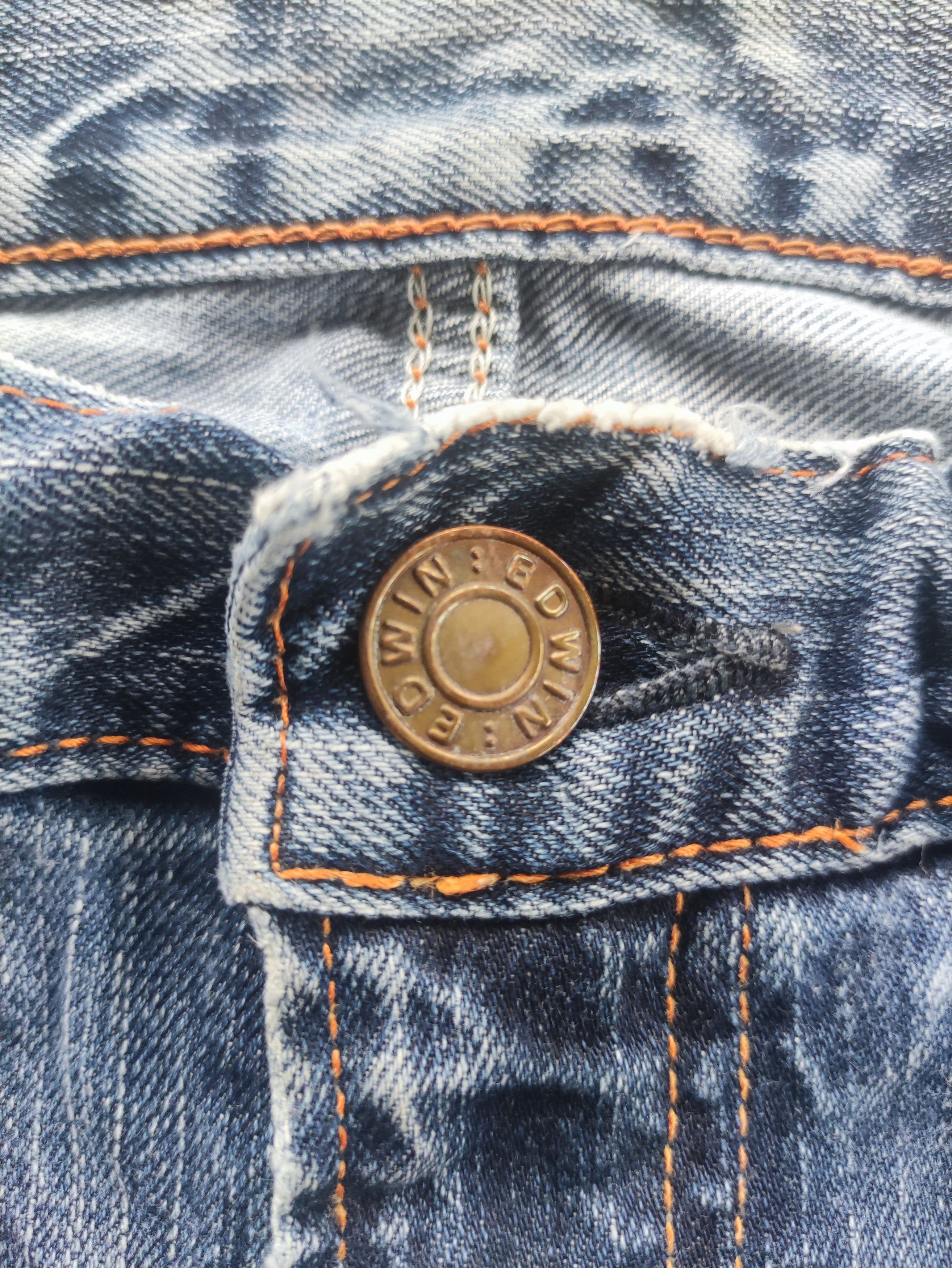 Edwin Vintage Edwin Brand Straight Cut Jeans Faded Ripped Pants Size US 29 - 6 Thumbnail