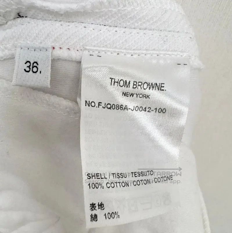 Thom Browne Thom Browne White Cotton Women's Shorts . Size 23" - 7 Thumbnail
