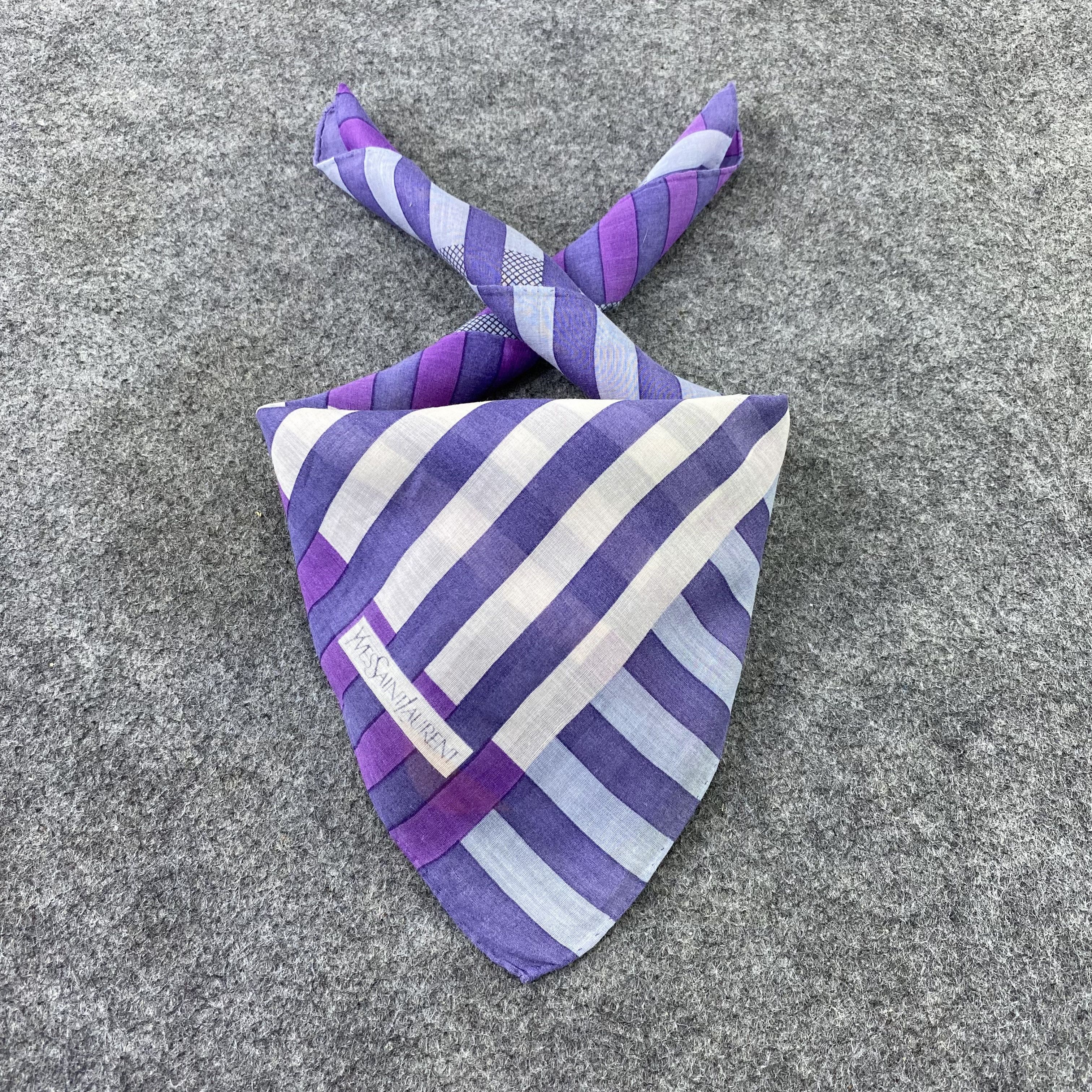 Designer Yves Saint Laurent Handkerchief / Bandana / Neckerchief-B699 Size ONE SIZE - 2 Thumbnail