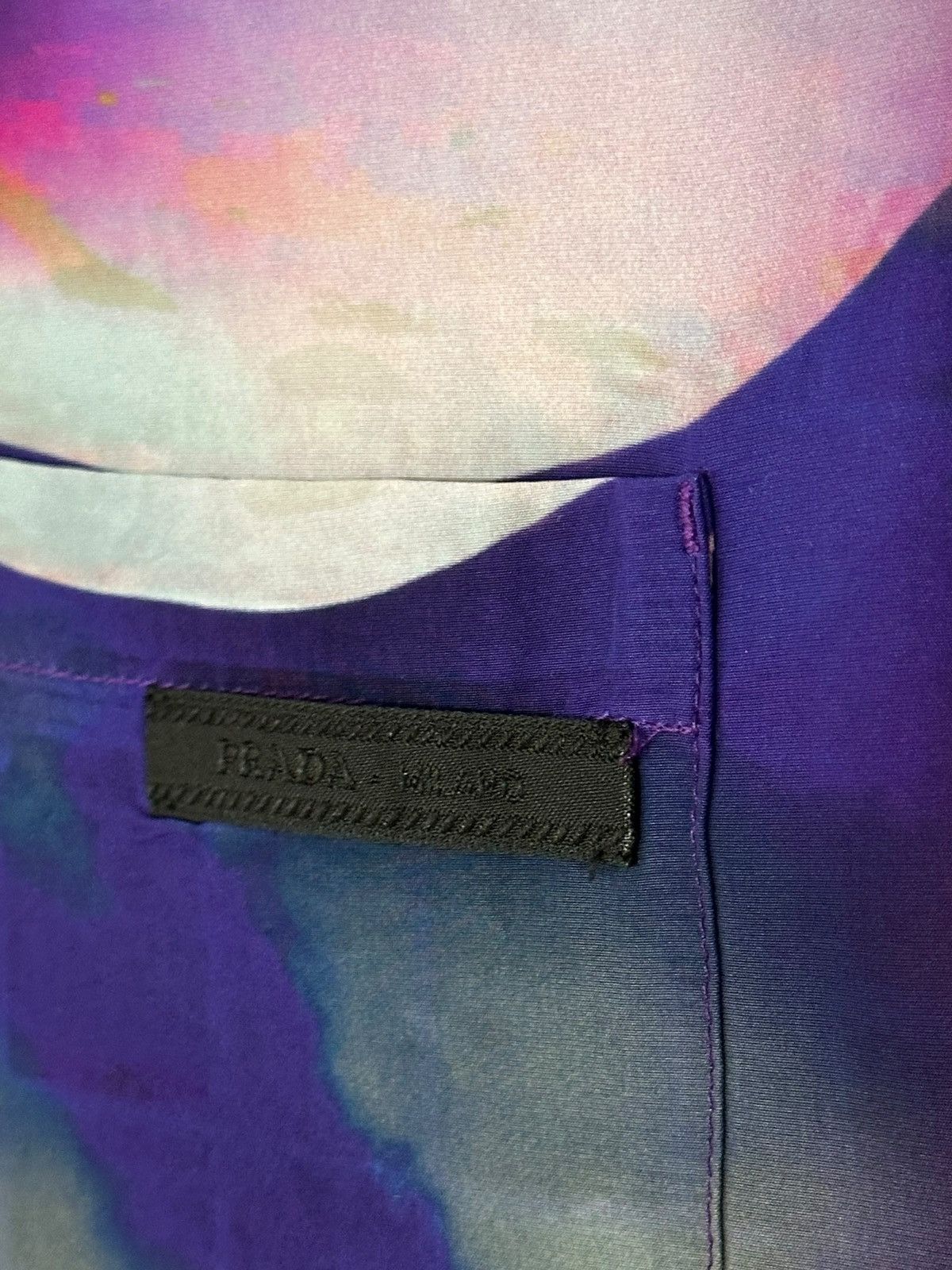 Prada Prada SS2019 Psychedelic Silk Bowling Shirt Size US M / EU 48-50 / 2 - 7 Thumbnail