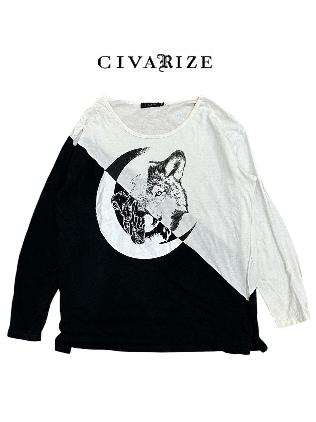 CIVARIZE Civarize Japan Punk Reconstruct Black/White L/S Size US M / EU 48-50 / 2 - 1 Thumbnail