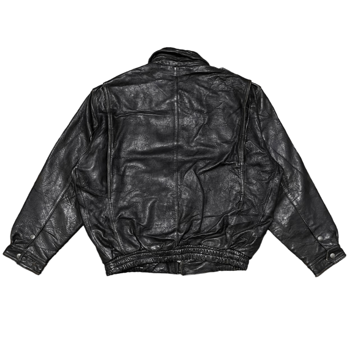 Japanese Brand × Vintage *RARE* Vintage Japanese Leather Jacket Black Size US L / EU 52-54 / 3 - 14 Thumbnail