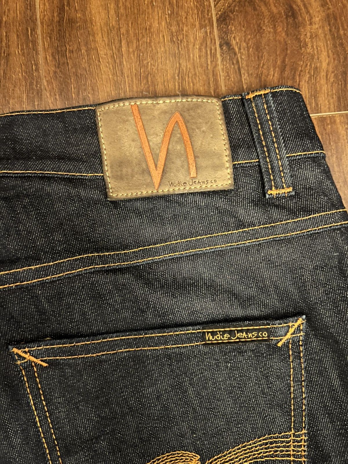 Nudie Jeans 1003877 Nudie Lean Dean Dry 16 Dips Jeans Size US 34 / EU 50 - 7 Thumbnail
